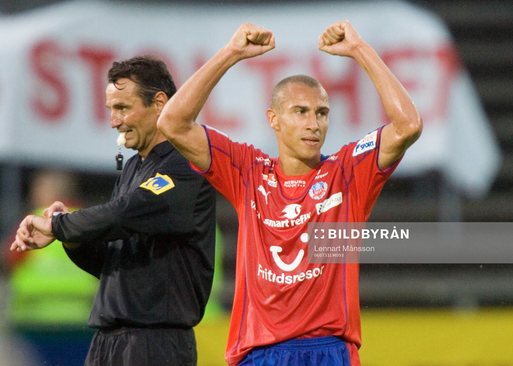 "Henke" Larsson glad över målet