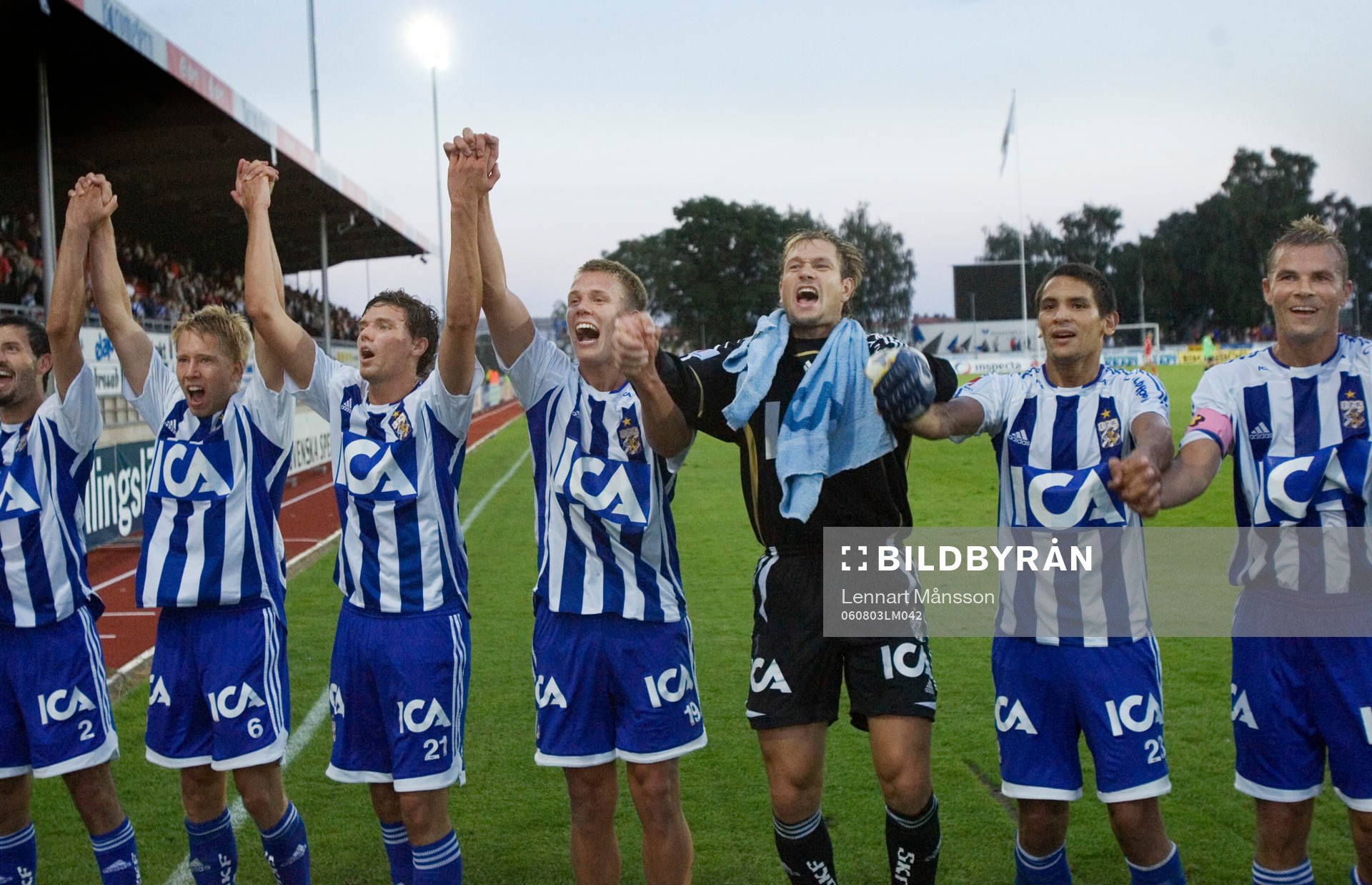 f.v Alejandro Lago, Adam Johansson, Marcus Berg, Pontus