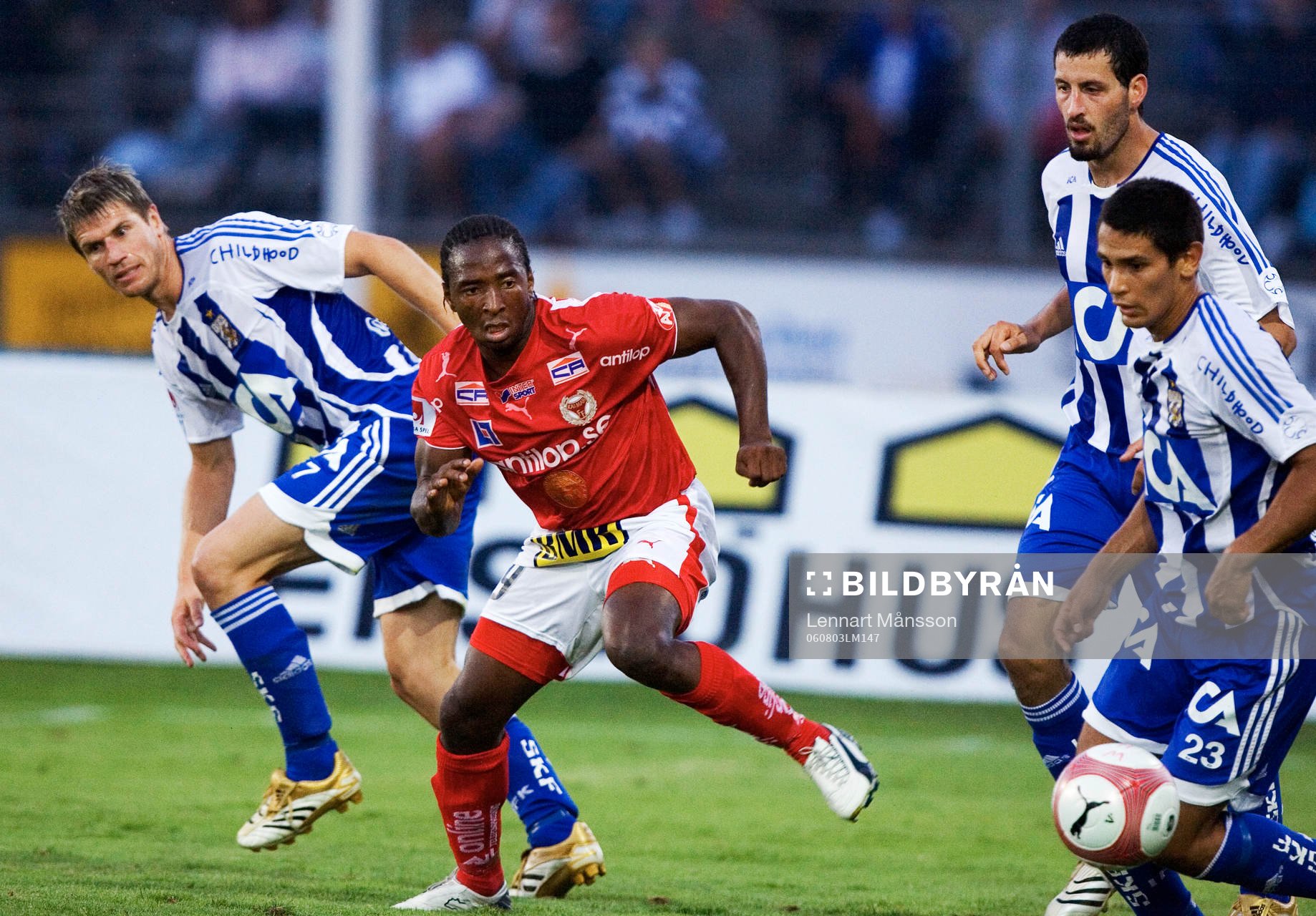 Brima Koroma, Kalmar mot Maguns Kihlberg, Alejandro Lago