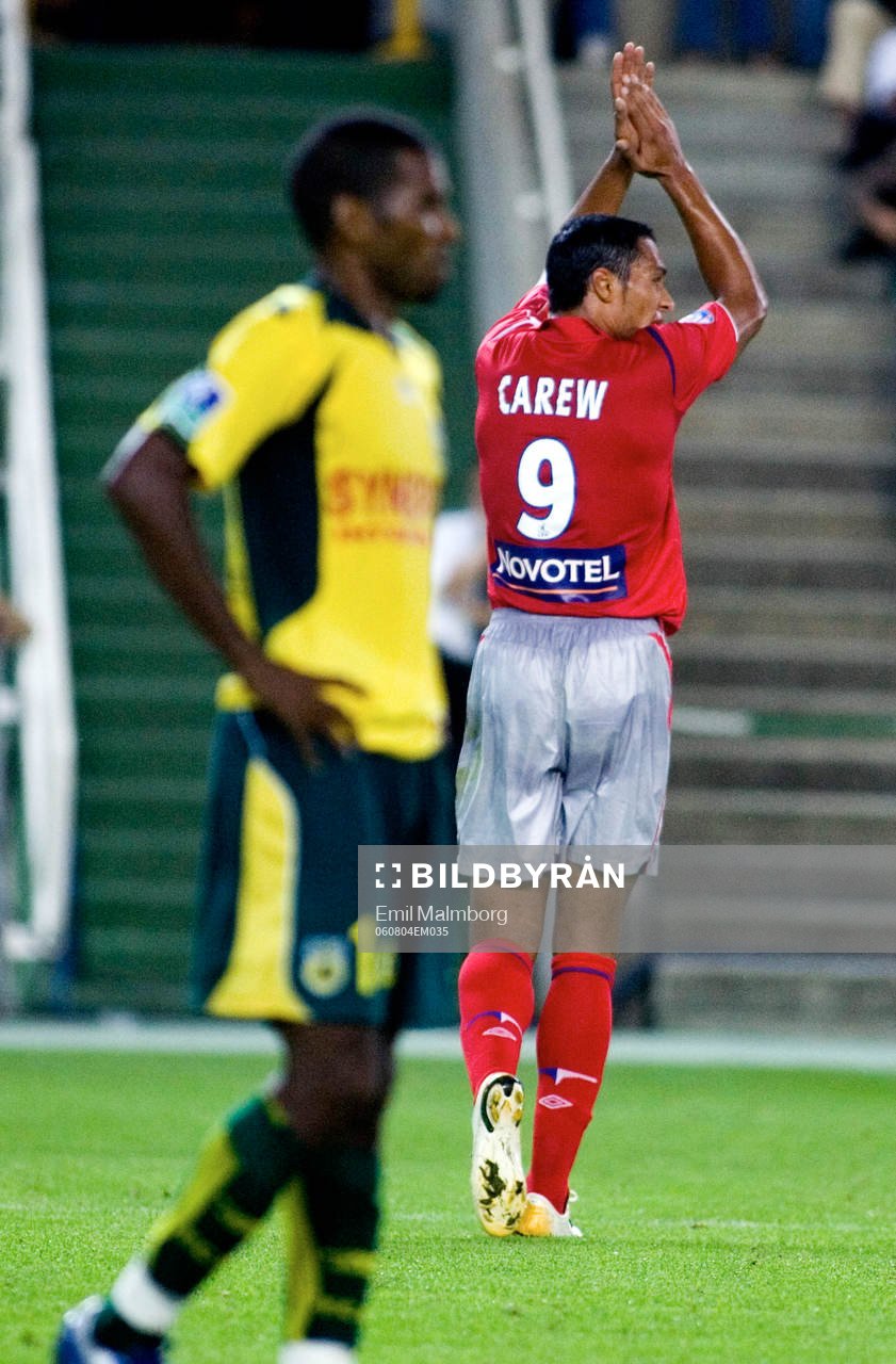 Fotboll, Nantes - Lyon : John Carew