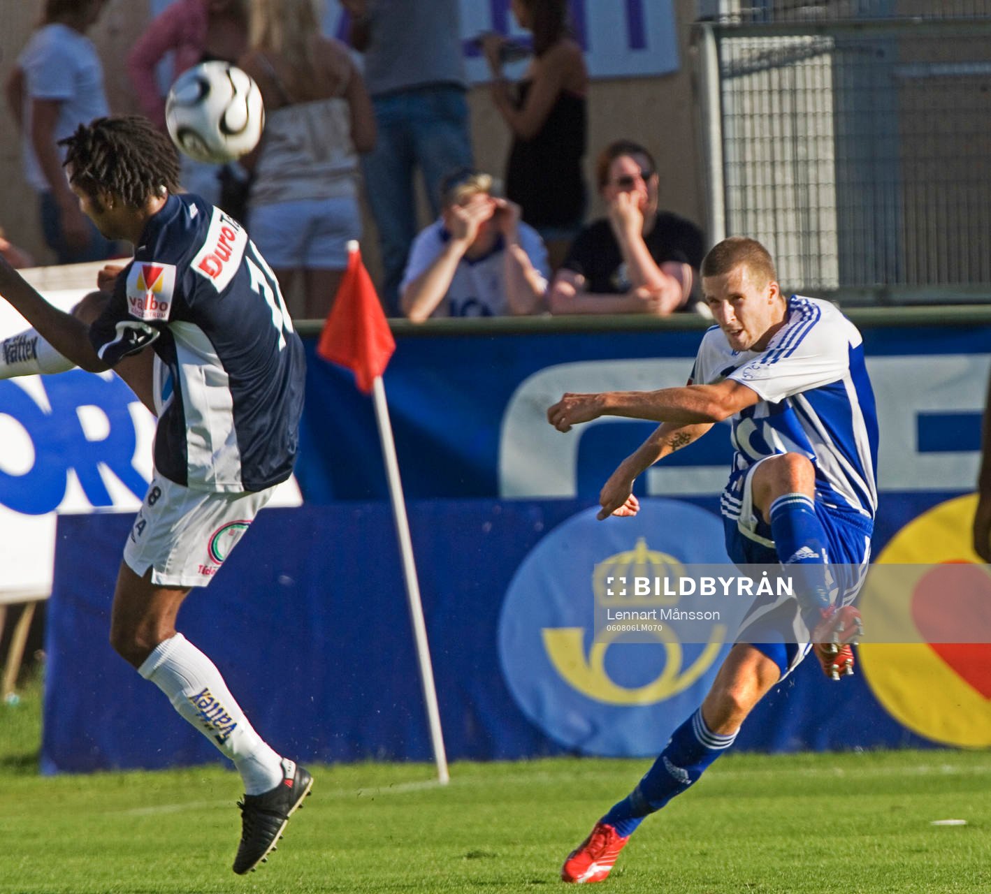 Mattias Bjärsmyr, Göteborg skjuter bollen, Antou Jallow,