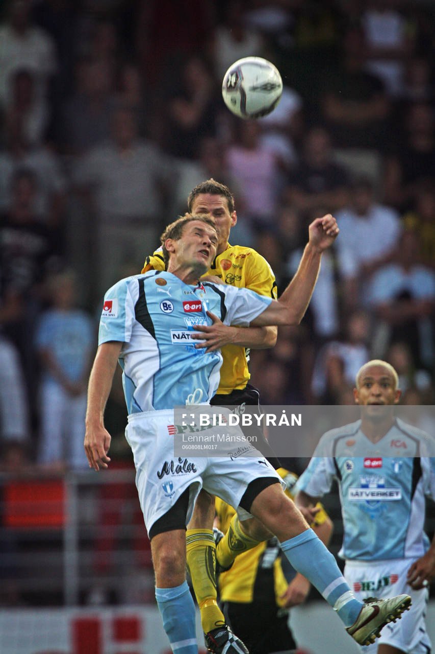  Jonatan Johansson, Malmö i nickduell med Jon Jönsson, Elfsborg