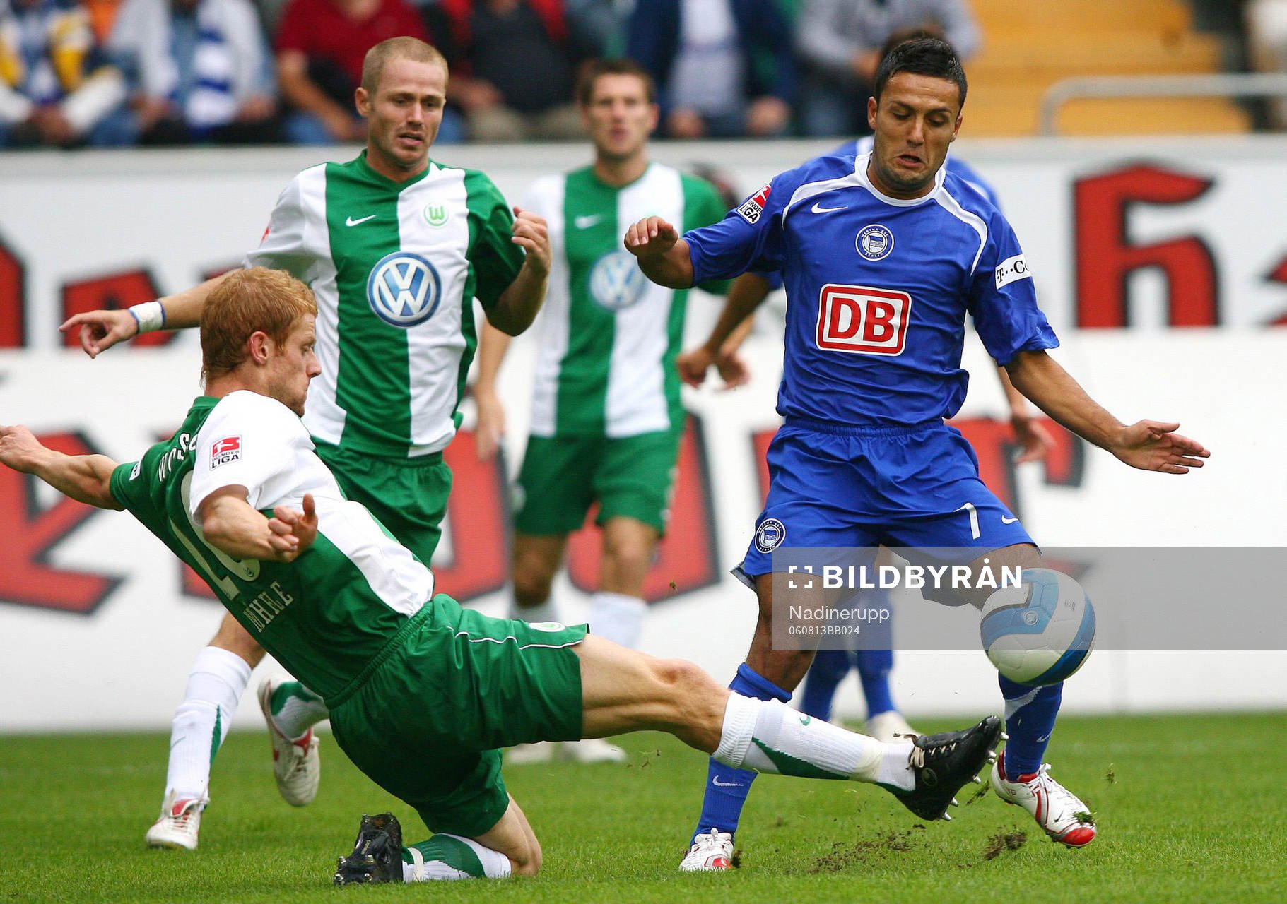  Uwe Moehrle, Wolfsburg och Yildiray Bastuerk, Hertha Berlin 