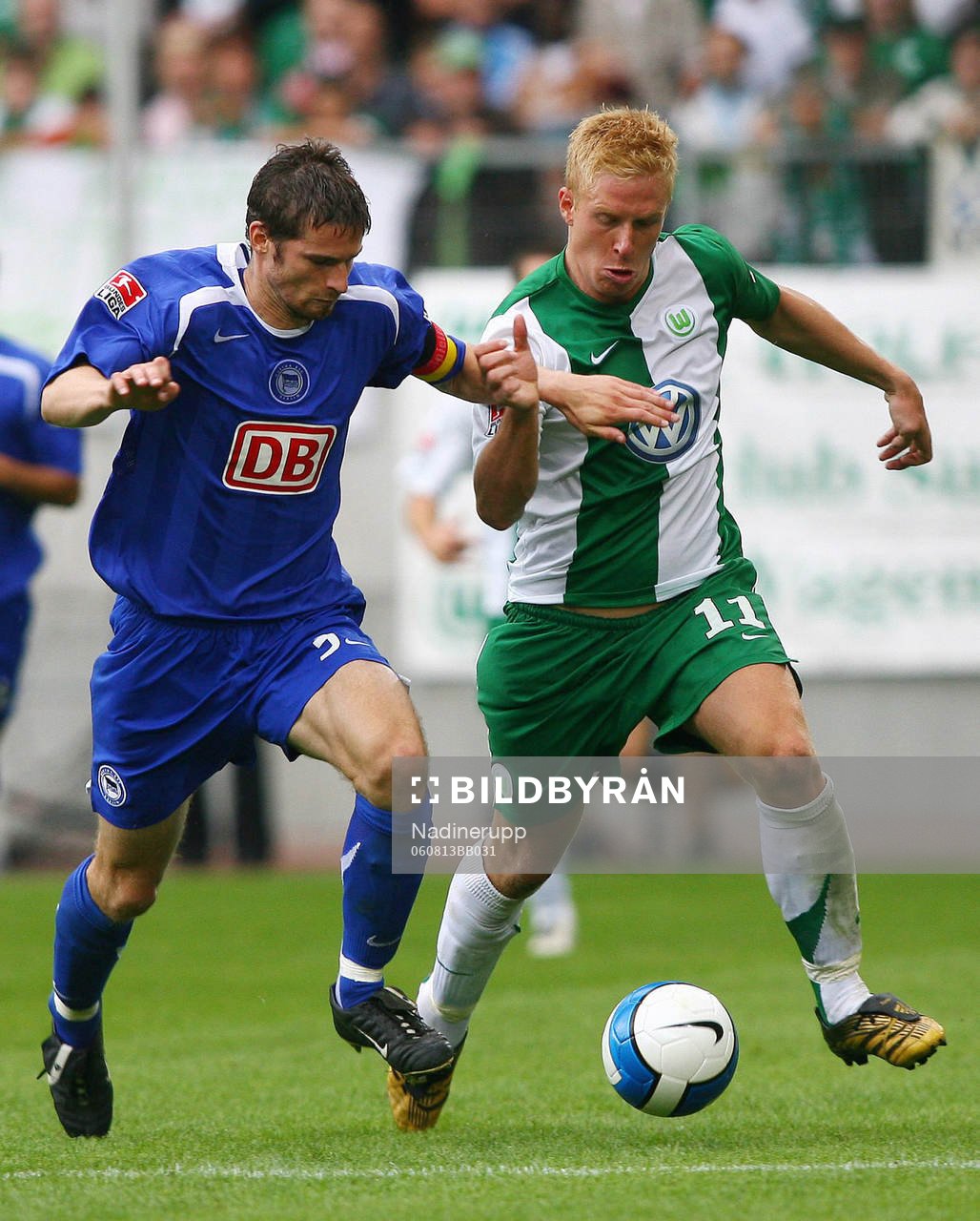 Arne Friedrich, Hertha Berlin och Mike Hanke, Wolfsburg