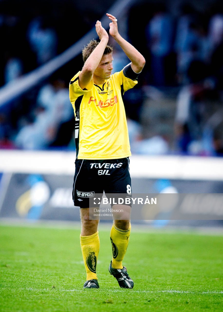 Anders Svensson, Elfsborg, jubel och tackar publiken