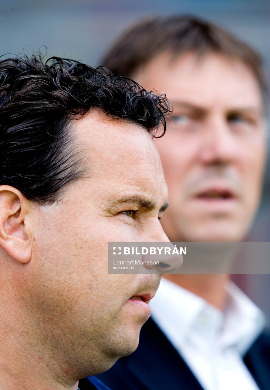 Stefan Rehn, Djurgården, i bakgrunden Kjell Jonevret,