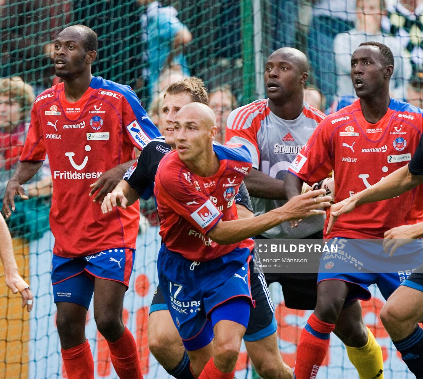 Luton Shelton, Henrik Larsson och Olivier Karekezi,