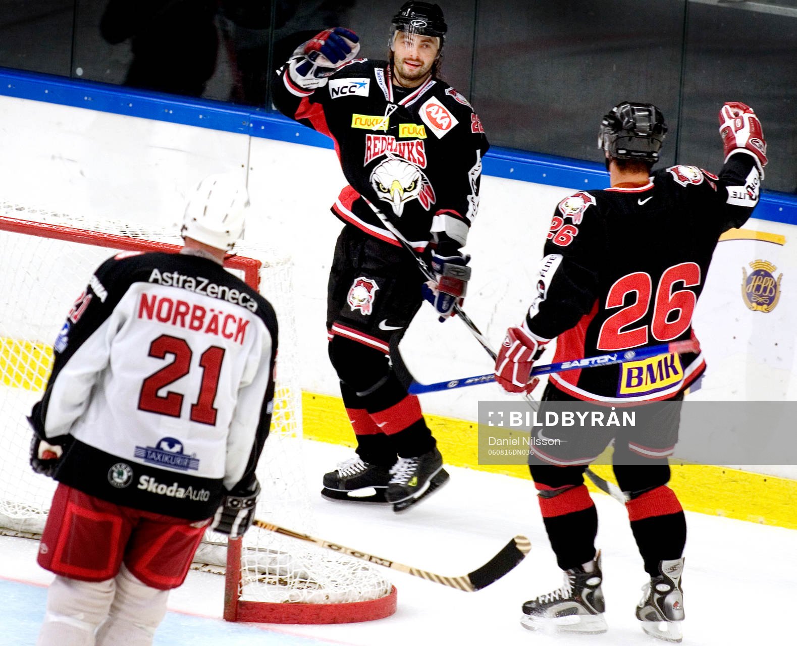 David Moravec och Radek Duda, Malmö, jubel