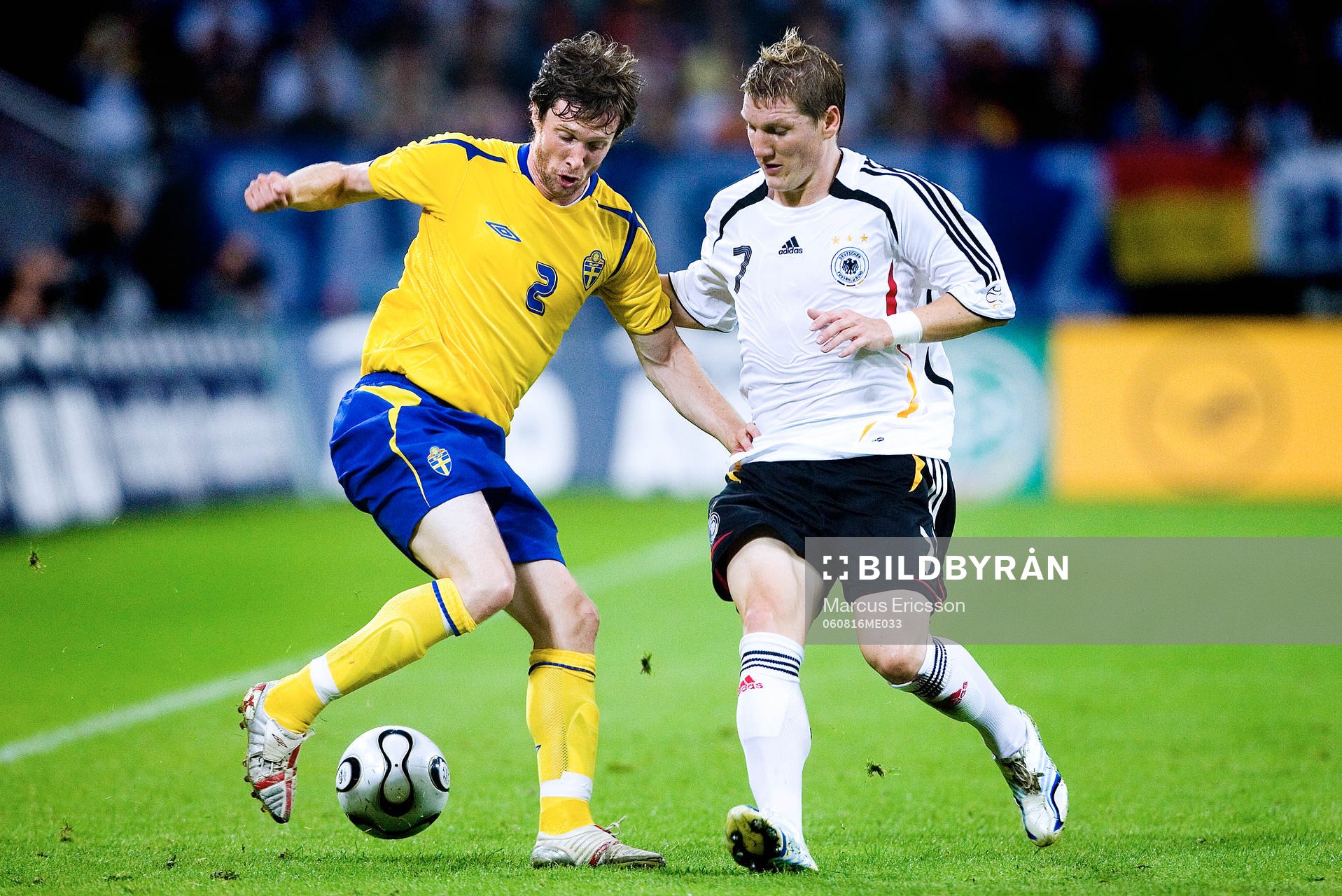 Mikael Nilsson och Bastian Schweinsteiger