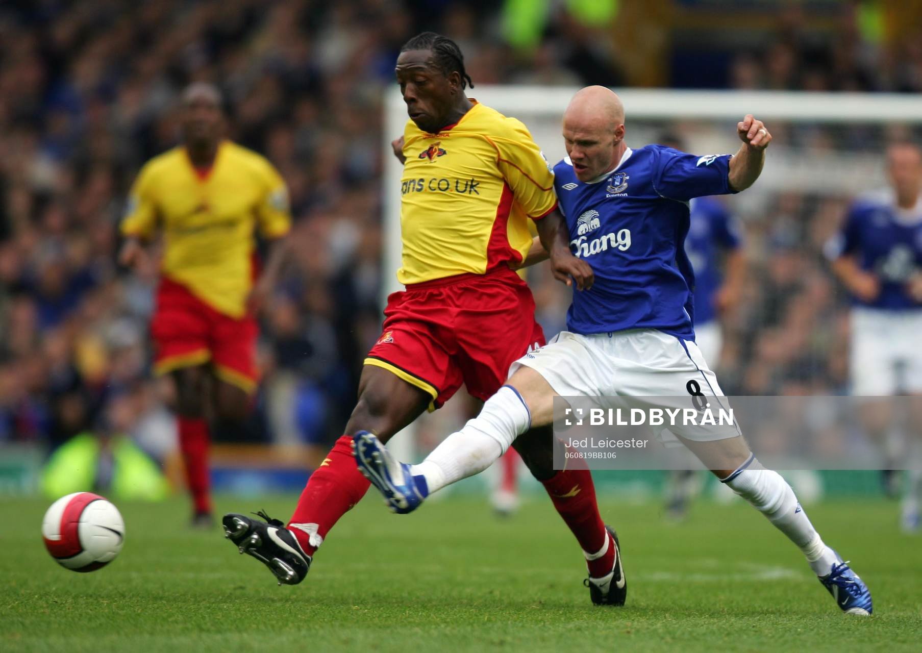  Andy Johnson, Everton, Lloyd Doyley, Watford