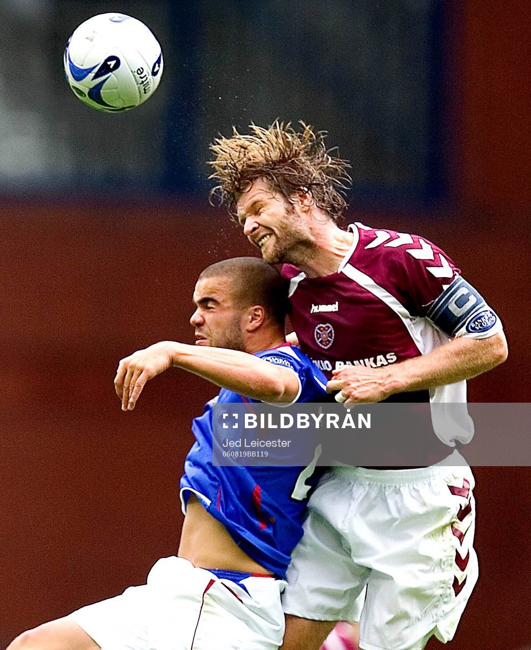 Steven Pressley, Hearts och Filip Sebo, Rangers
