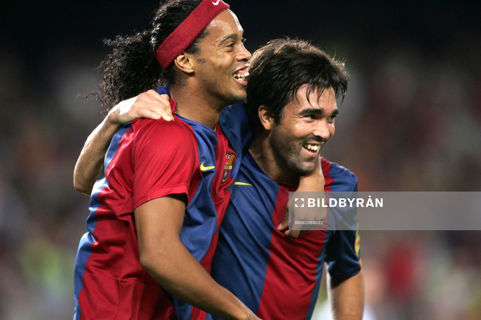 Ronaldinho och Deco, Barcelona, jubel, glädje