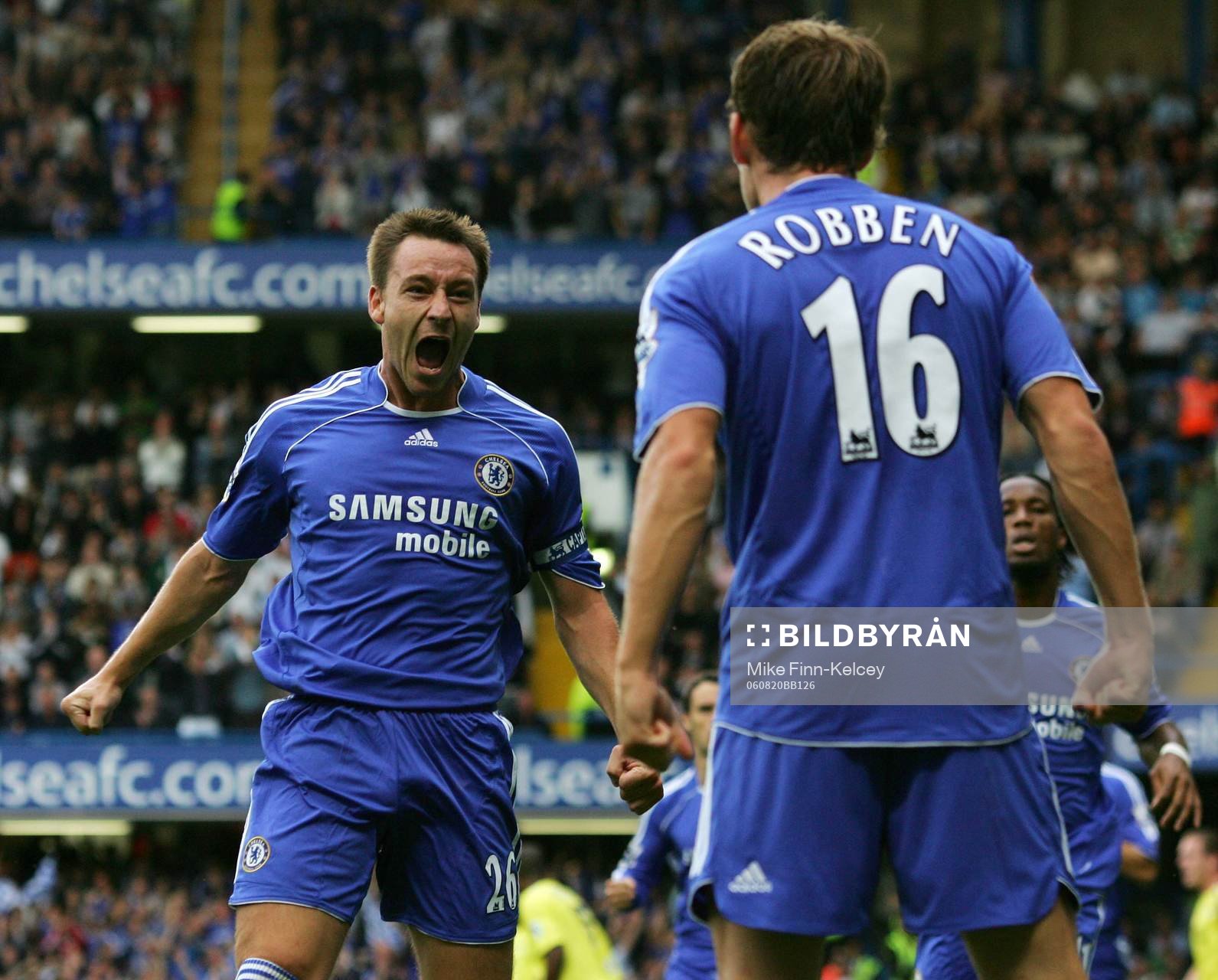  John Terry, Chelsea jubel efter att ha gjort mål.