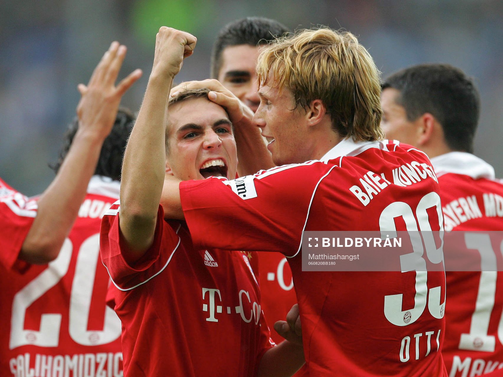 Philipp Lahm, Andreas Ottl. Jubel