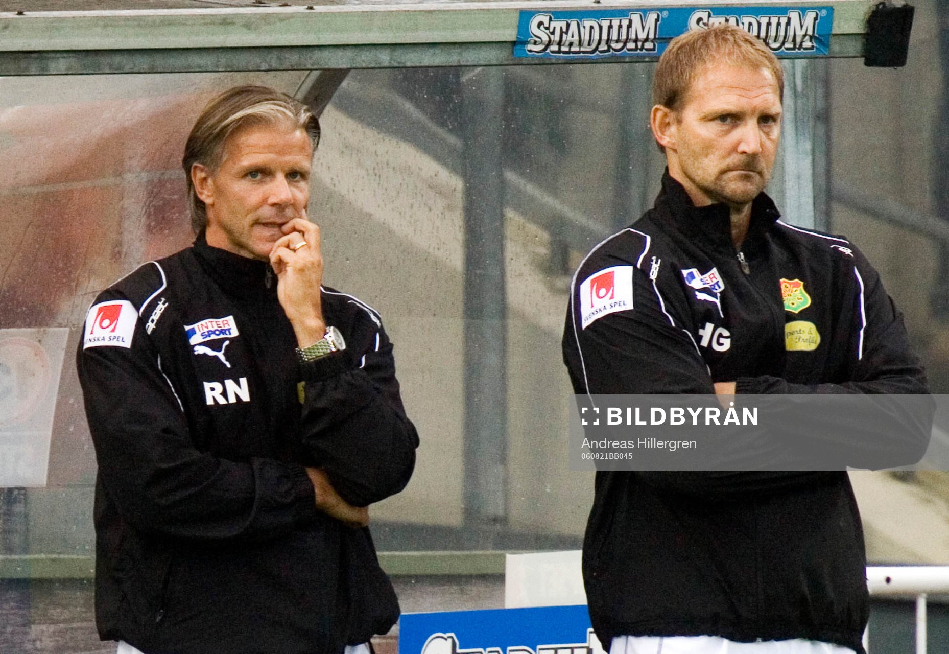 Roland Nilsson och Hans Gren, tränare
