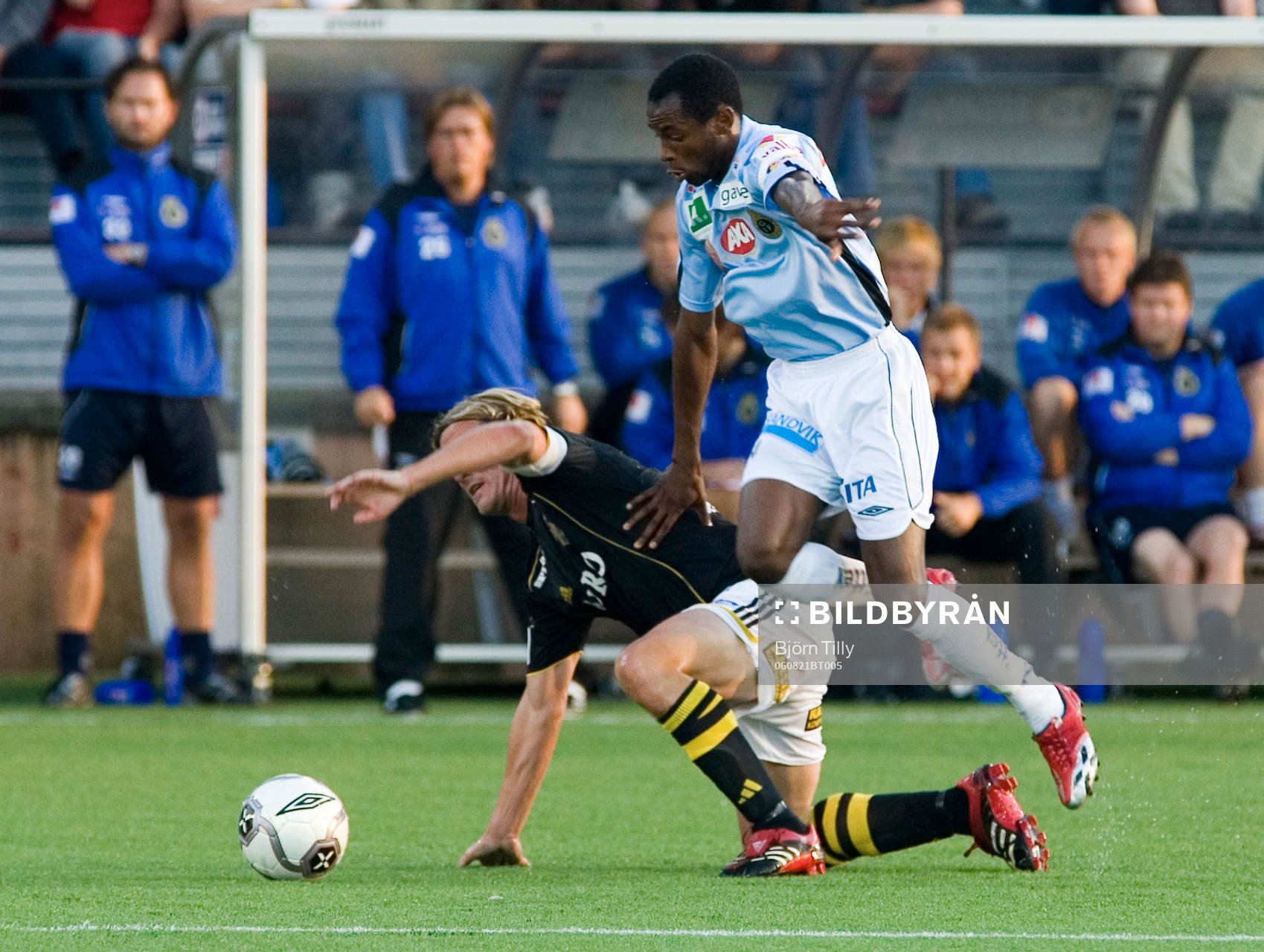 Daniel Tjernström, AIK och Rene Muzola Makondee, Gefle