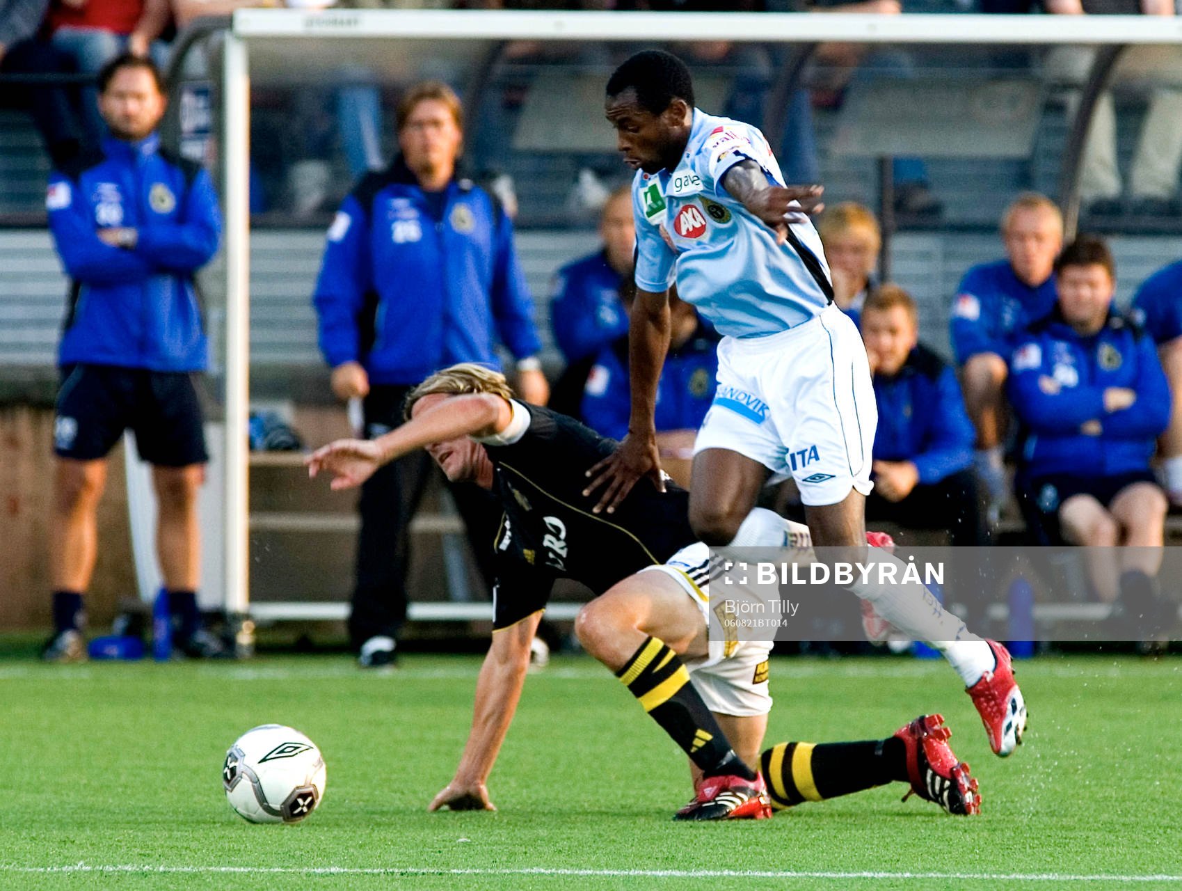Daniel Tjernström, AIK och Rene Muzola Makondee, Gefle