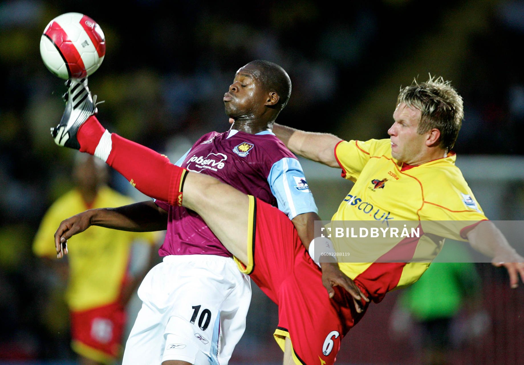 Jay Demerit, Watford och Marlon Harewood, West Ham