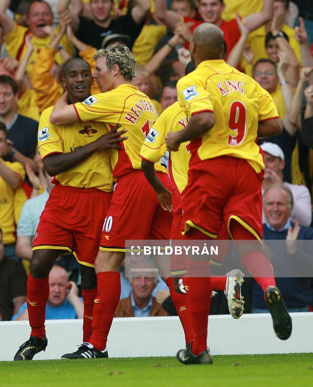   Damien Francis, Watford, jubel.