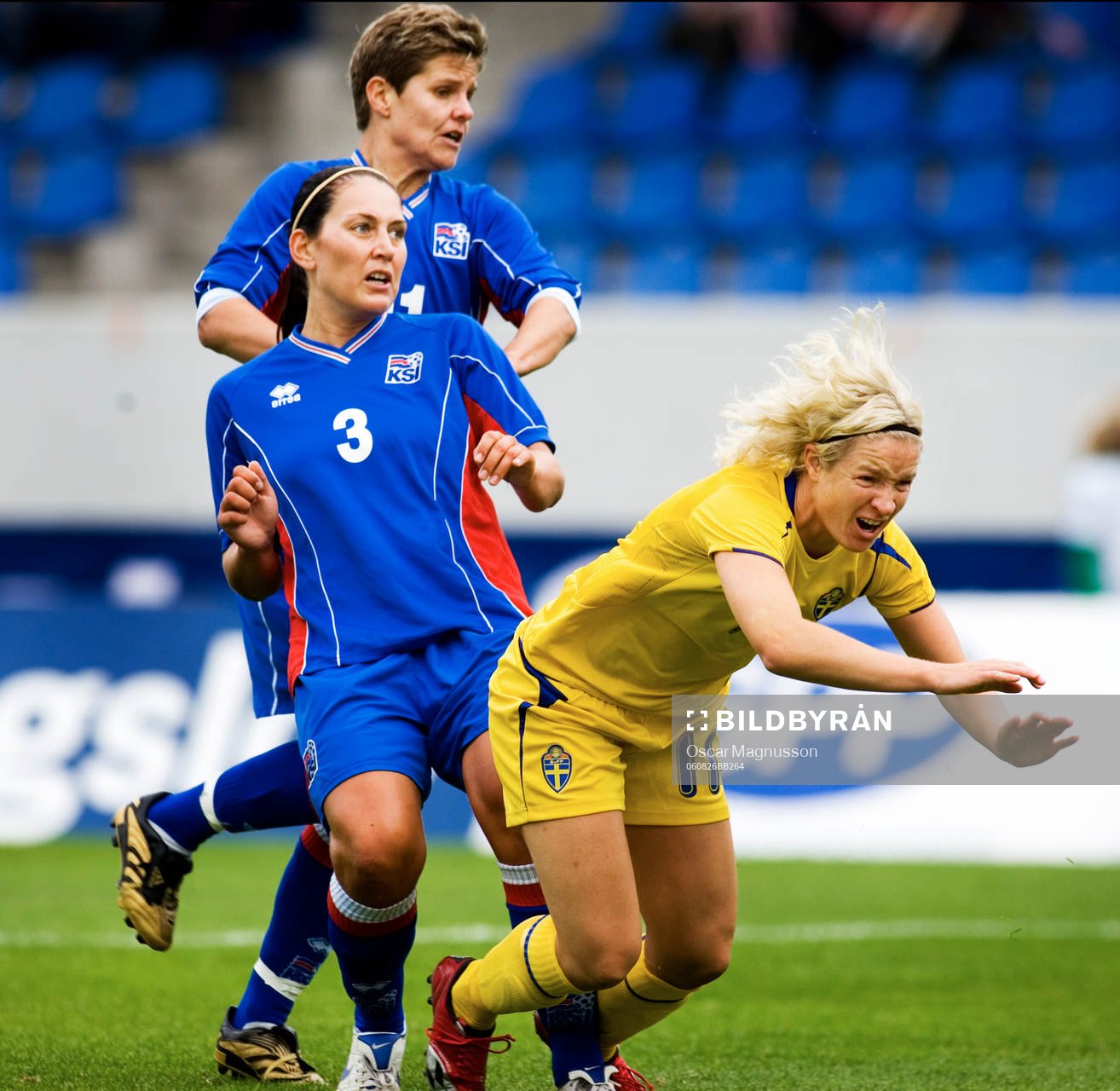 Fotboll, Dam, VM-kval, Island - Sverige