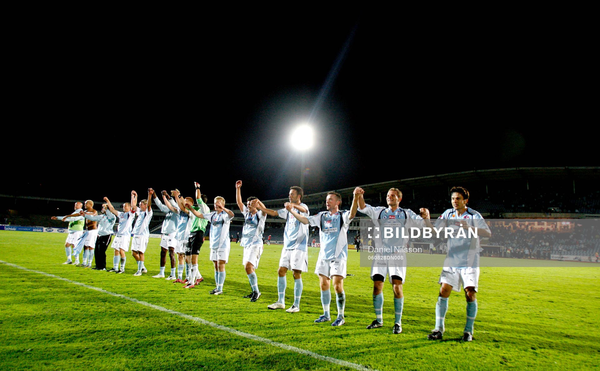 Fotboll, Allsvenskan, Malmö , MFF, vågen jubel på stadion
