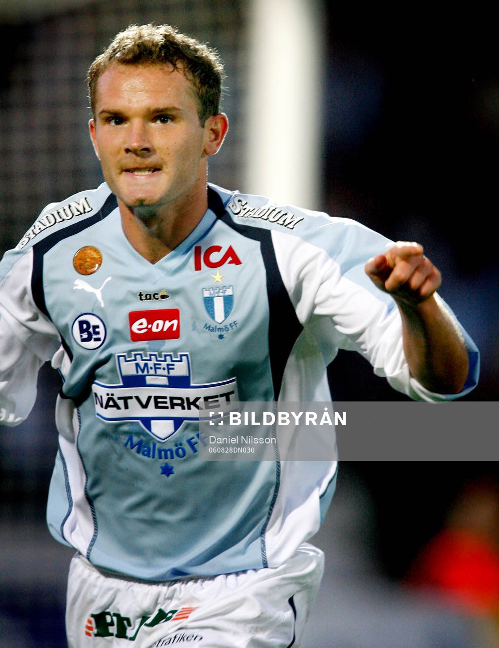  Jonatan Johansson, Malmö jubel efter 3-2 målet.
