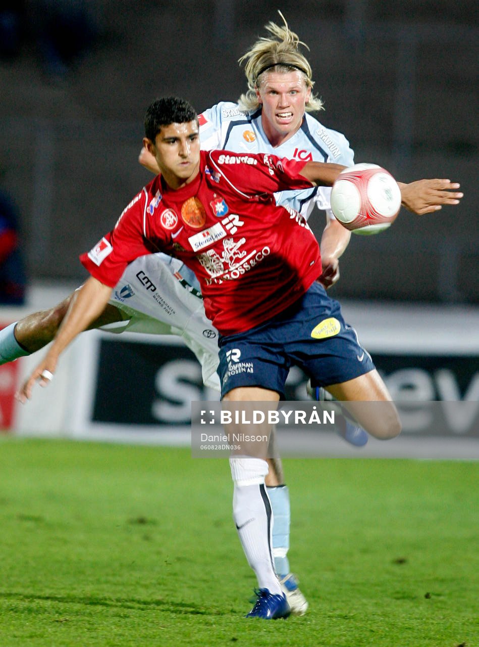   Ailton Almeida, Örgryte och Christian Järdler, Malmö.