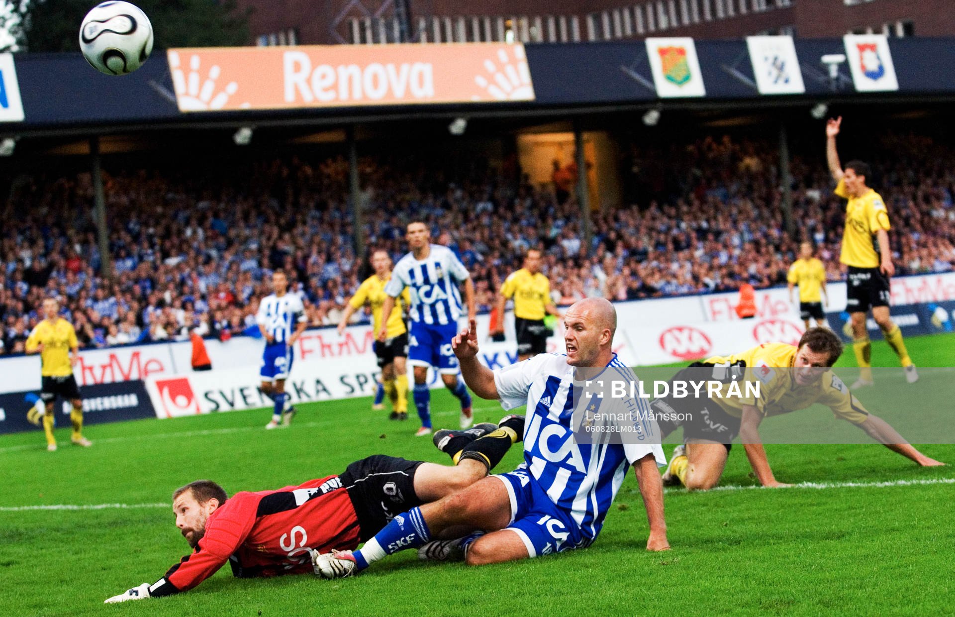Johan Wiland, målvakt, Elfsborg räddar Jonas Wallerstedt,