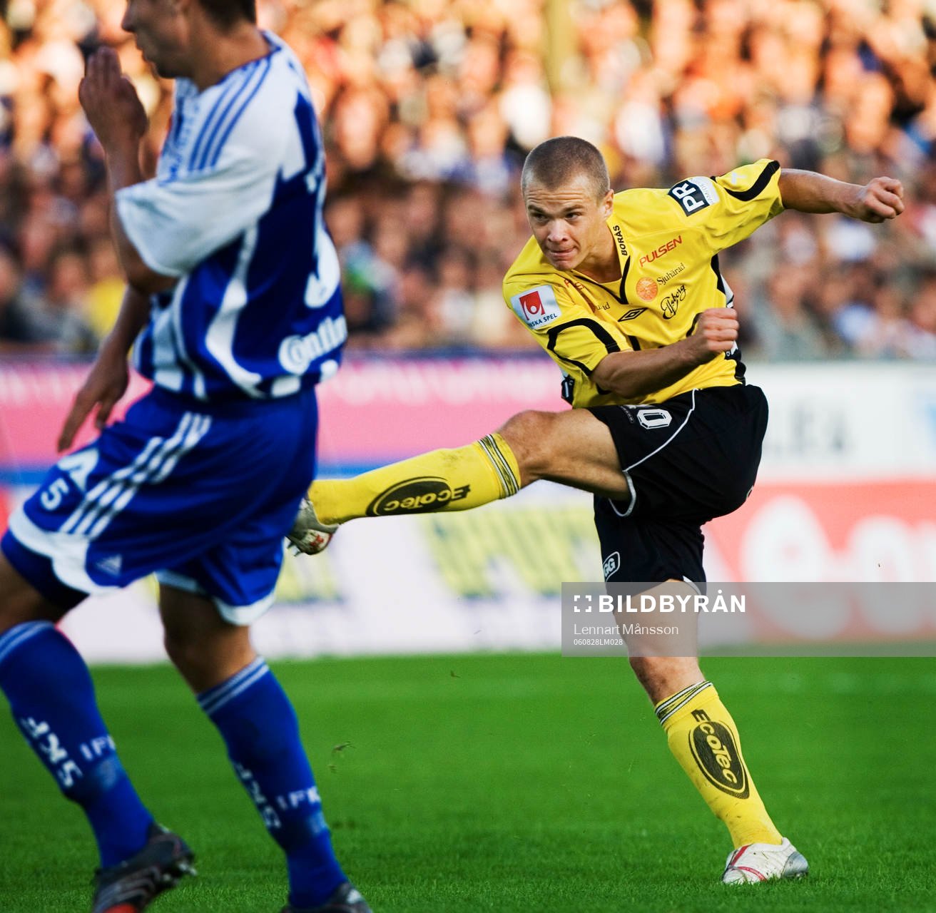 Samuel Holmén, Elfsborg skjuter och Mattias Bjärsmyr,