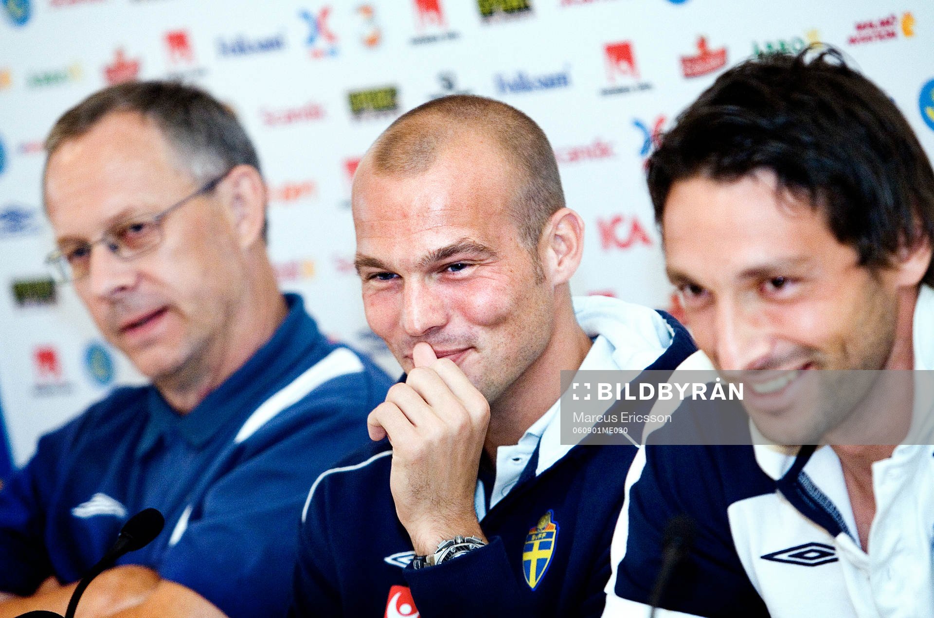 Lars Lagerbäck, Fredrik Ljungberg och Rami Shaaban