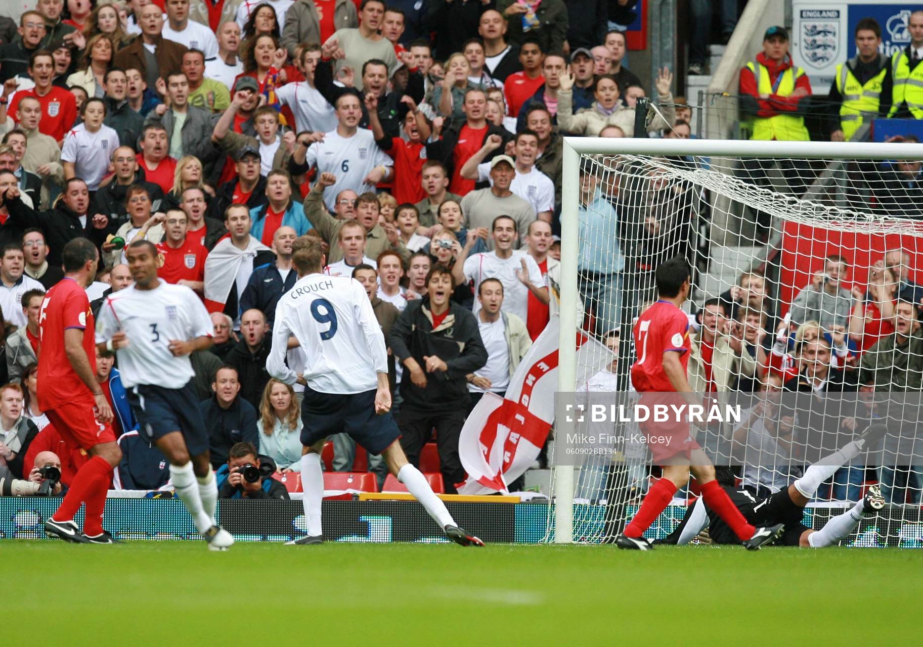 Peter Crouch, England gör 1-0