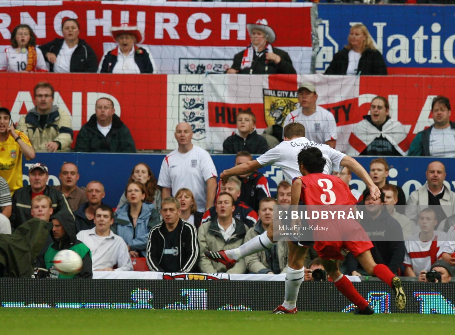 Steven Gerrard, England gör mål