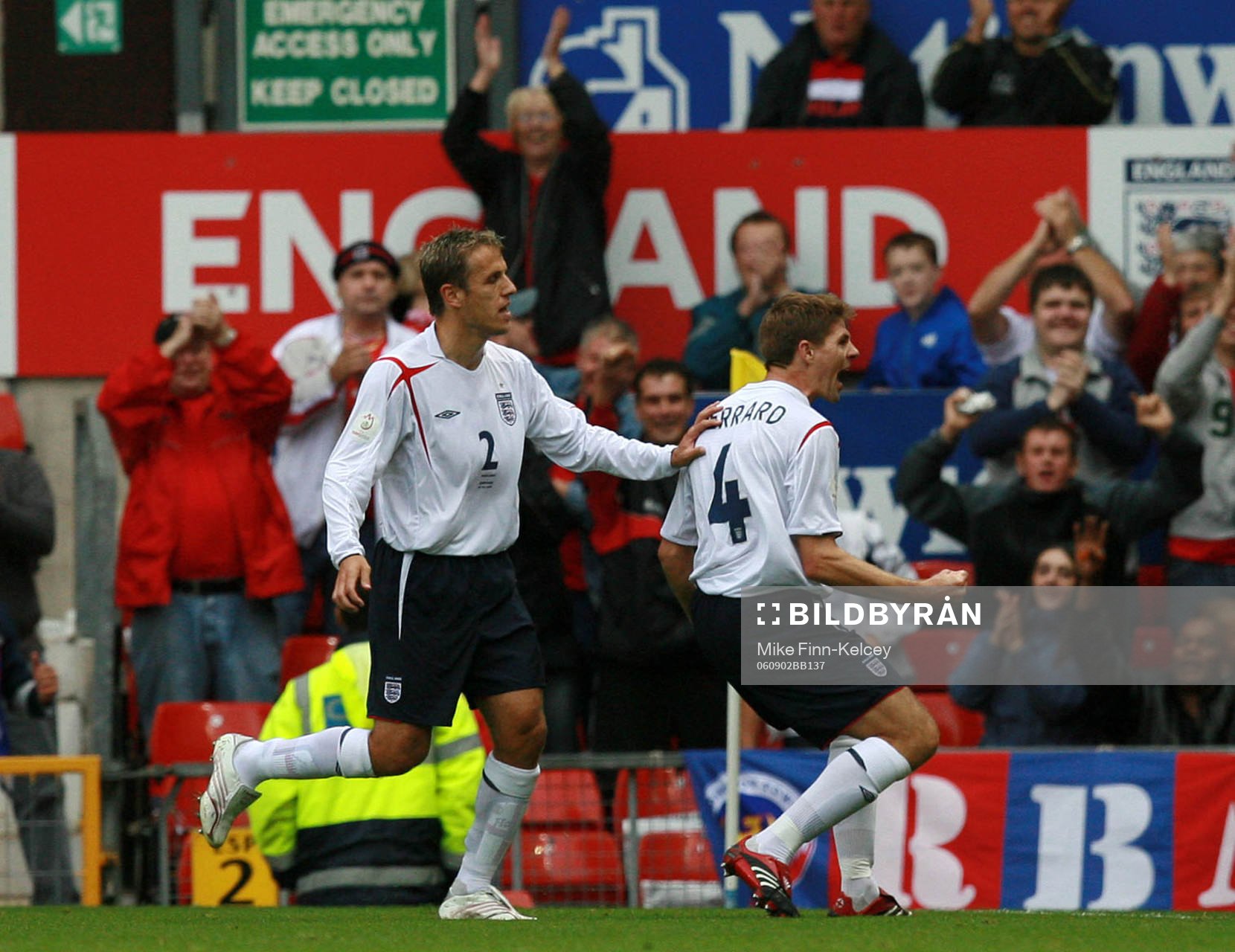 Steven Gerrard, England (Jubel)