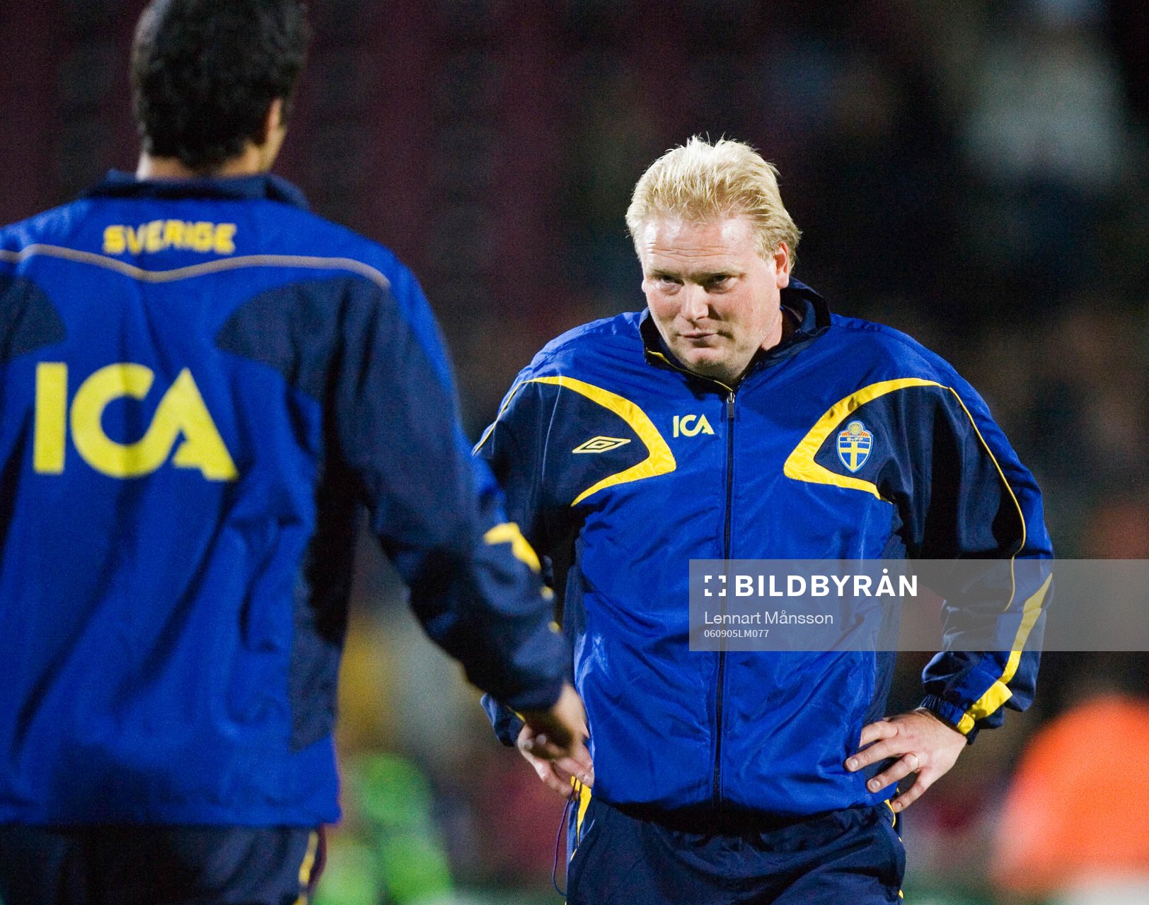 Jörgen Lennartsson, assisterande förbundskapten, U21, ser