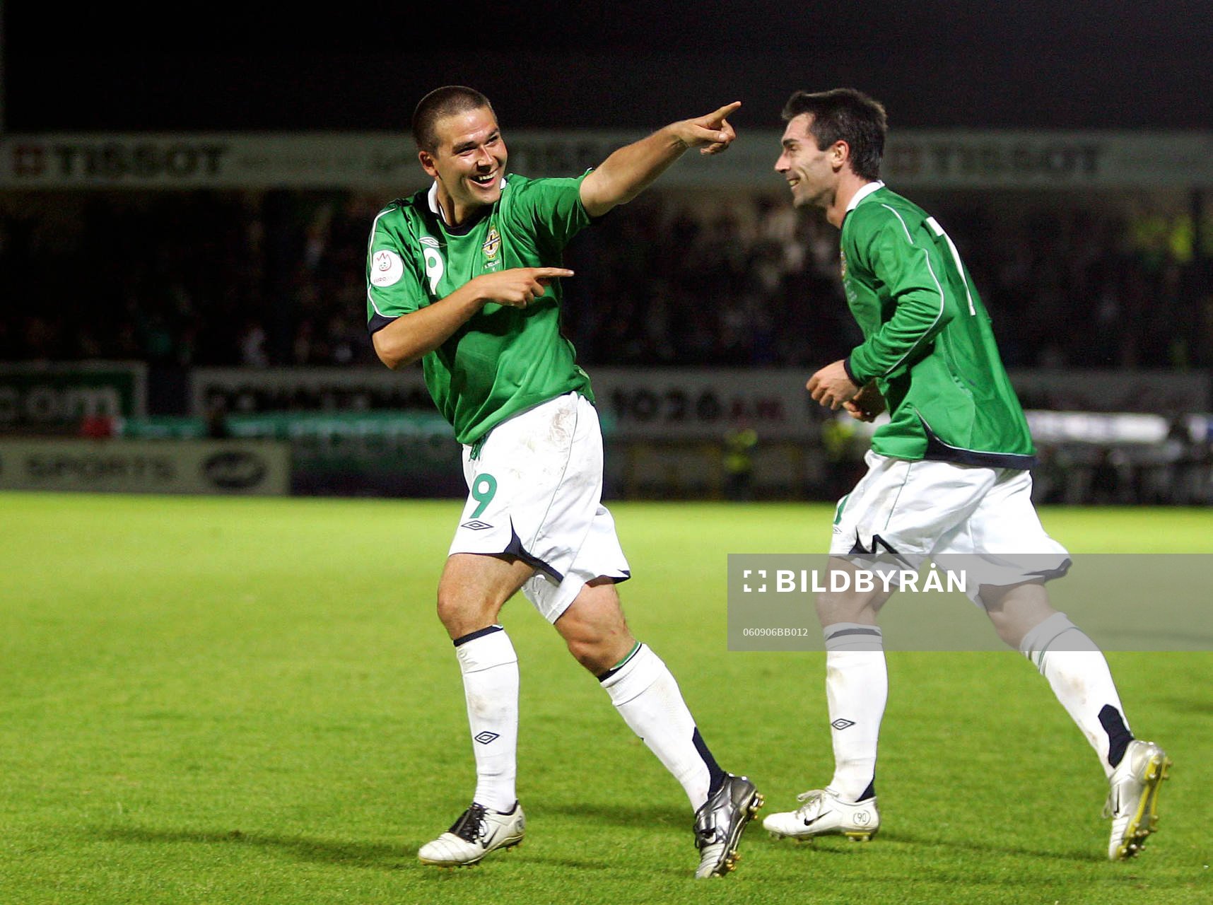  David Healy, Nordirland, jubel, glädje
