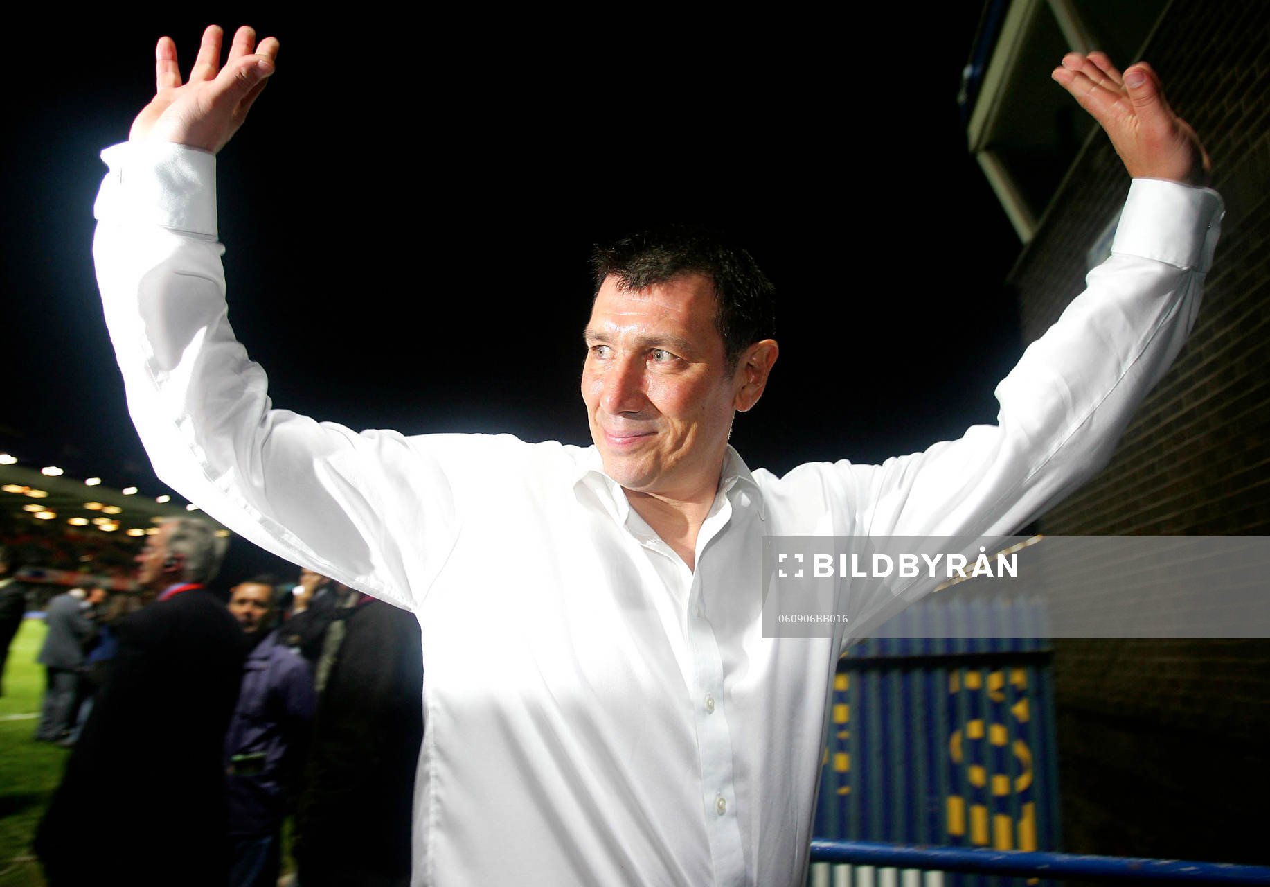  Lawrie Sanchez, förbundskapten, Nordirland, jubel, glädje