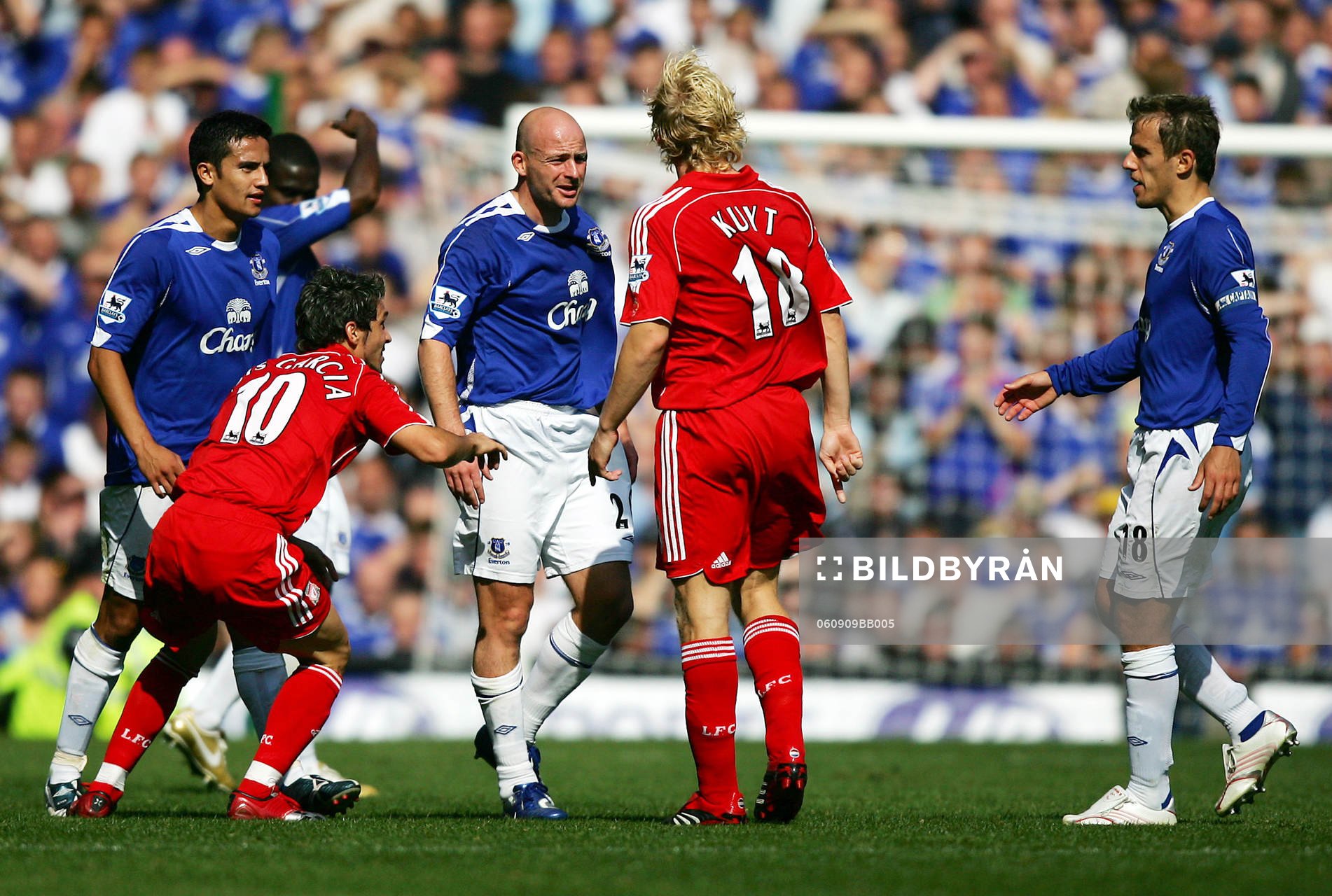 Lee Carsley, Everton och Dirk Kuyt, Liverpool