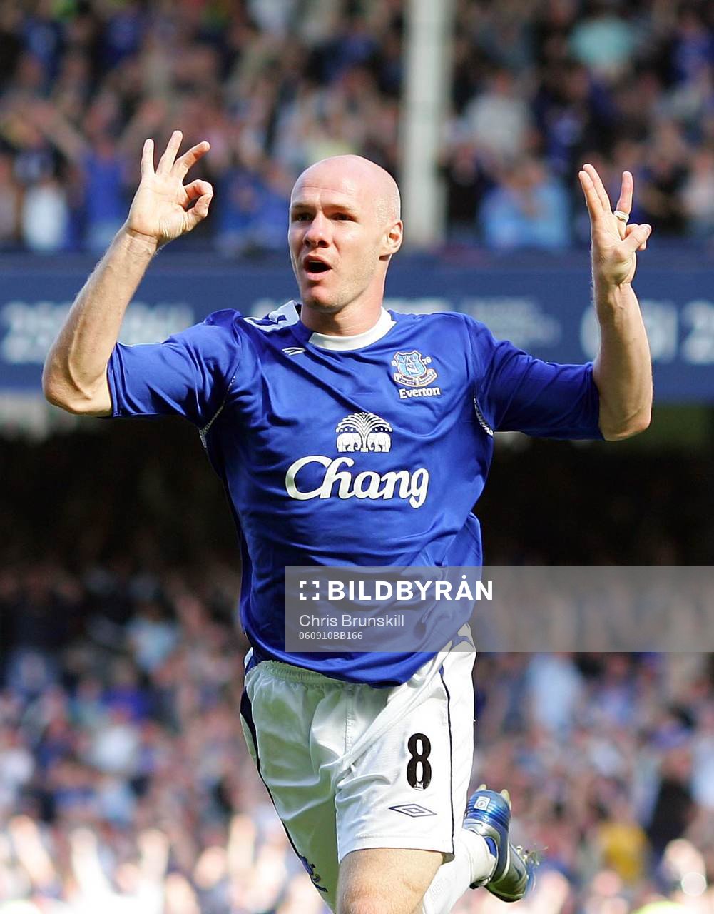  Andy Johnsson, Everton (Jubel)