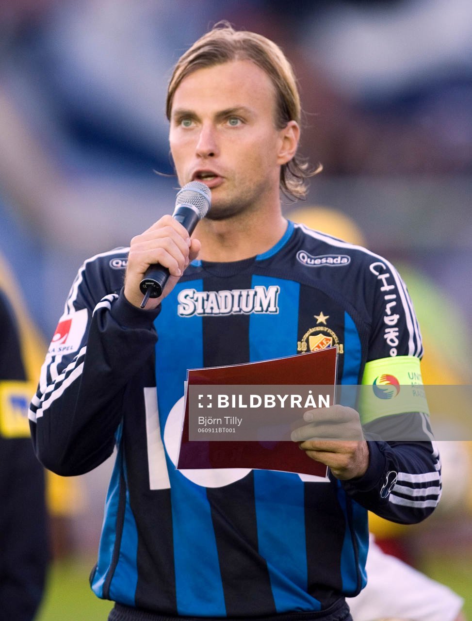 Ge rasismen rött kort. Markus Johannesson, lagkapten,