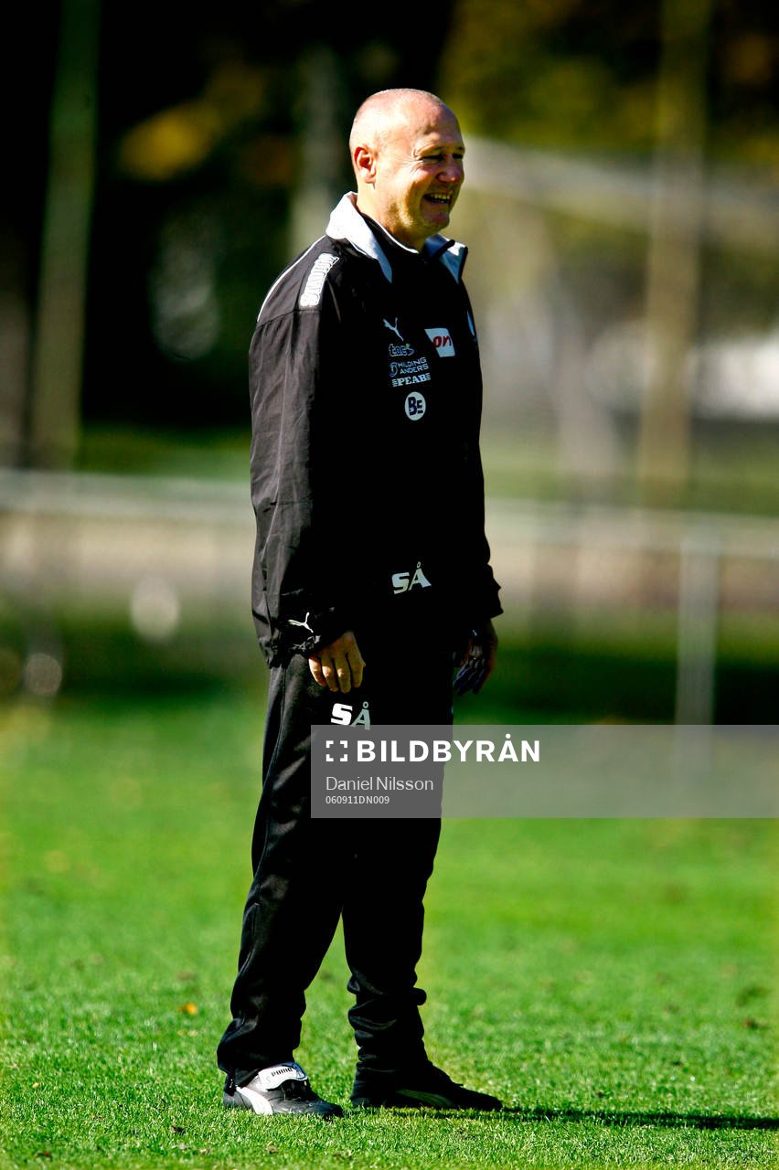 Inför derbyt mot Helsingborg imorgon.  Sören Åkeby,