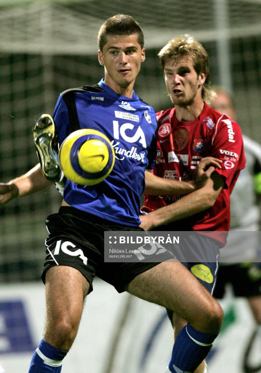 Ajsel Kujovic, Halmstad och Tuomas Uusimäki, Örgryte