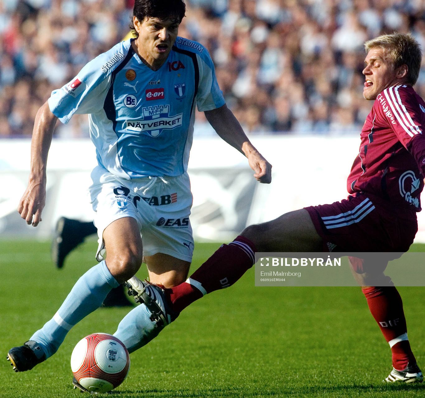 Jari Litmanen, MFF tar sig förbi Johan Arneng, Djurgården