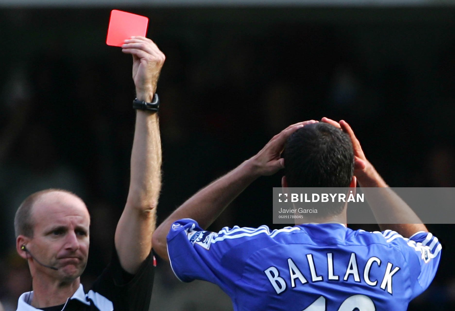 Michael Ballck, Chelsea blir utvisad (Utvisning, Rött Kort)