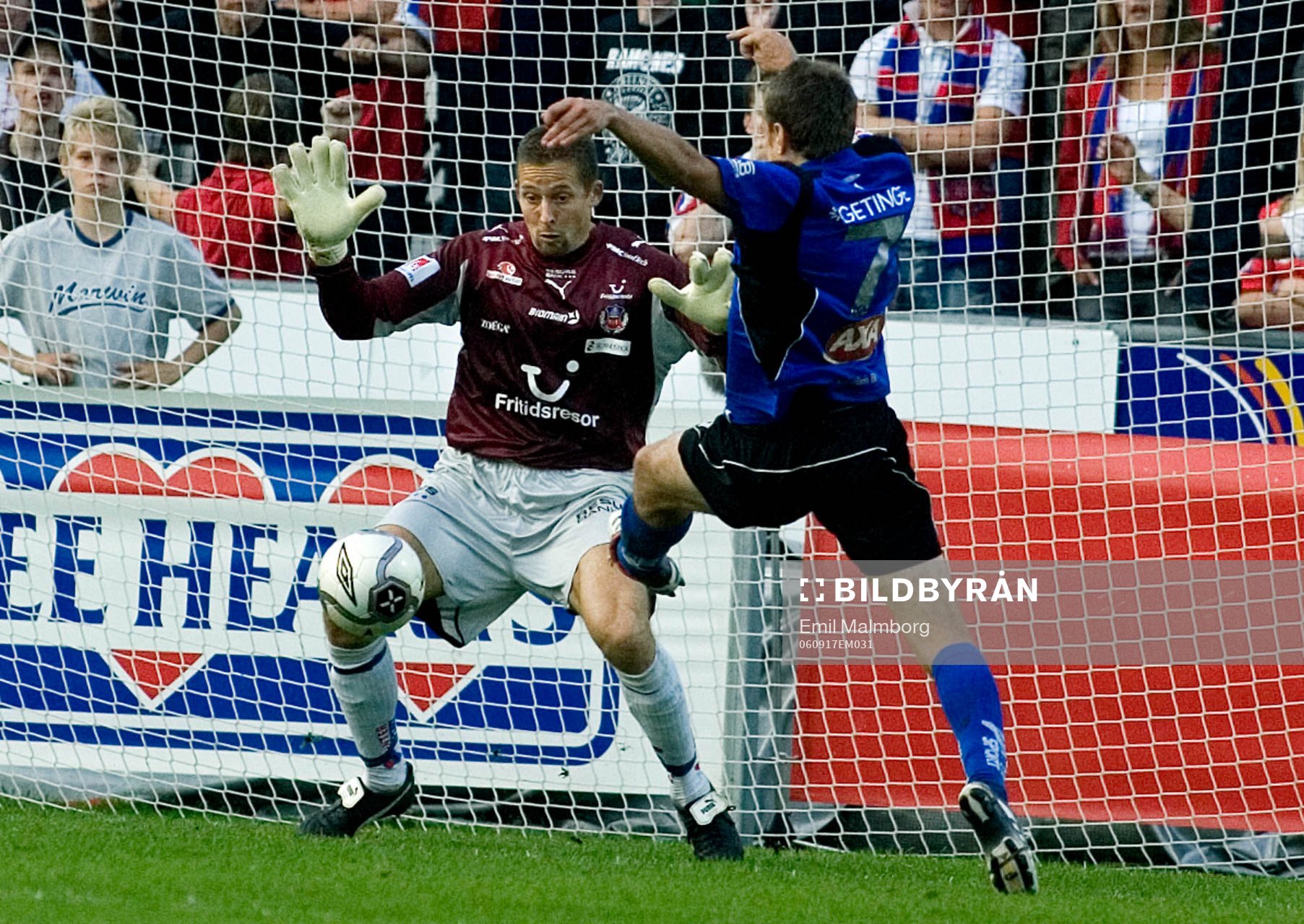 Daniel Andersson, Helsingborg. Martin Fribrock, Halmstad