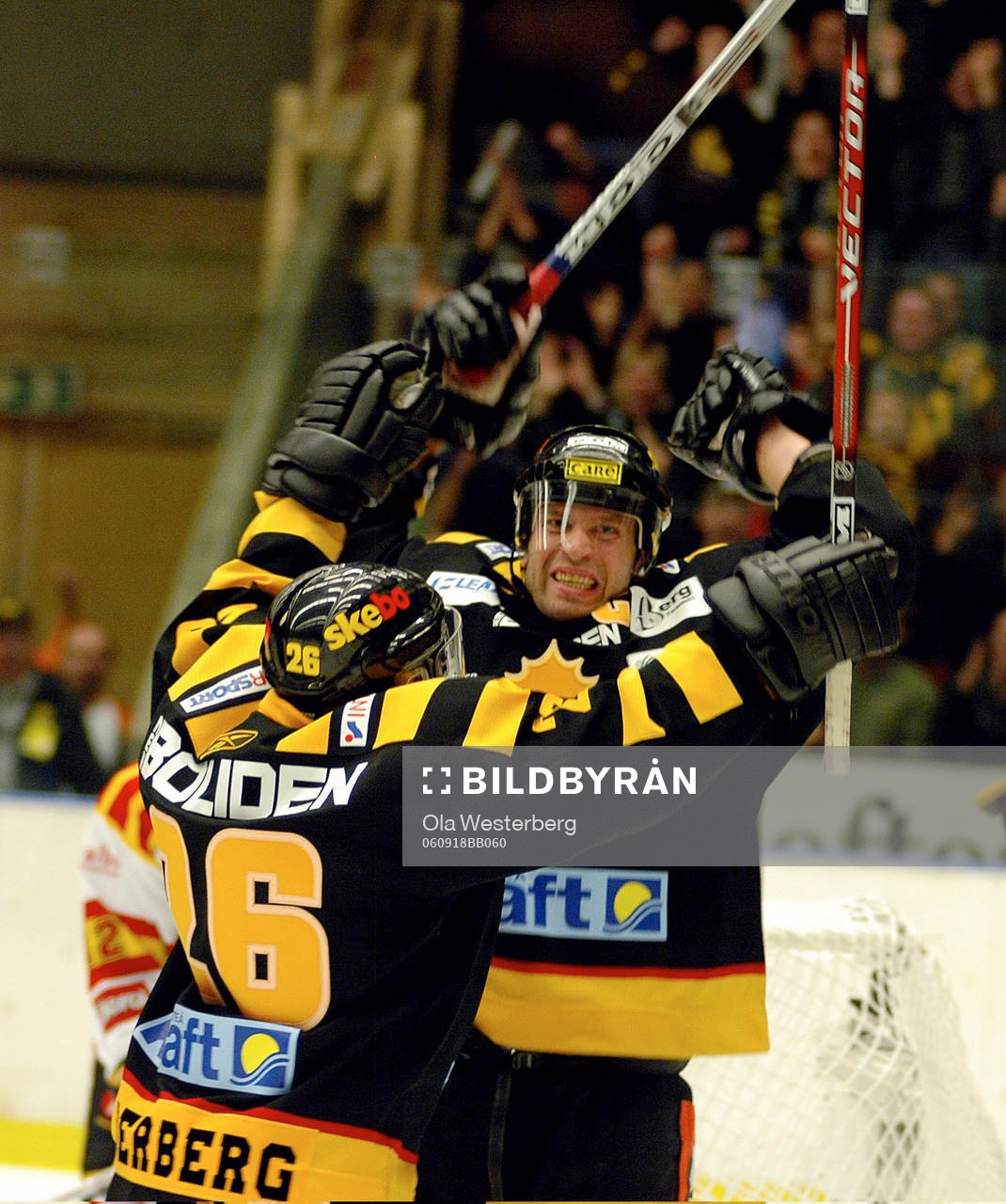 Magnus Wernblom gör 1-0 på Brynäs, assisterad av Anders