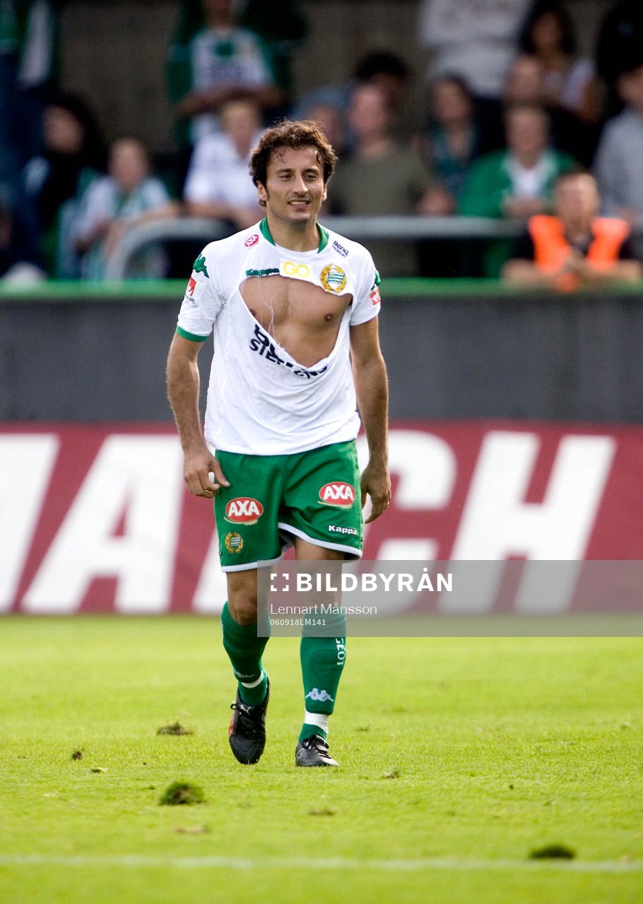 Pablo Pinones Arce, Hammarby, med trasig tröja