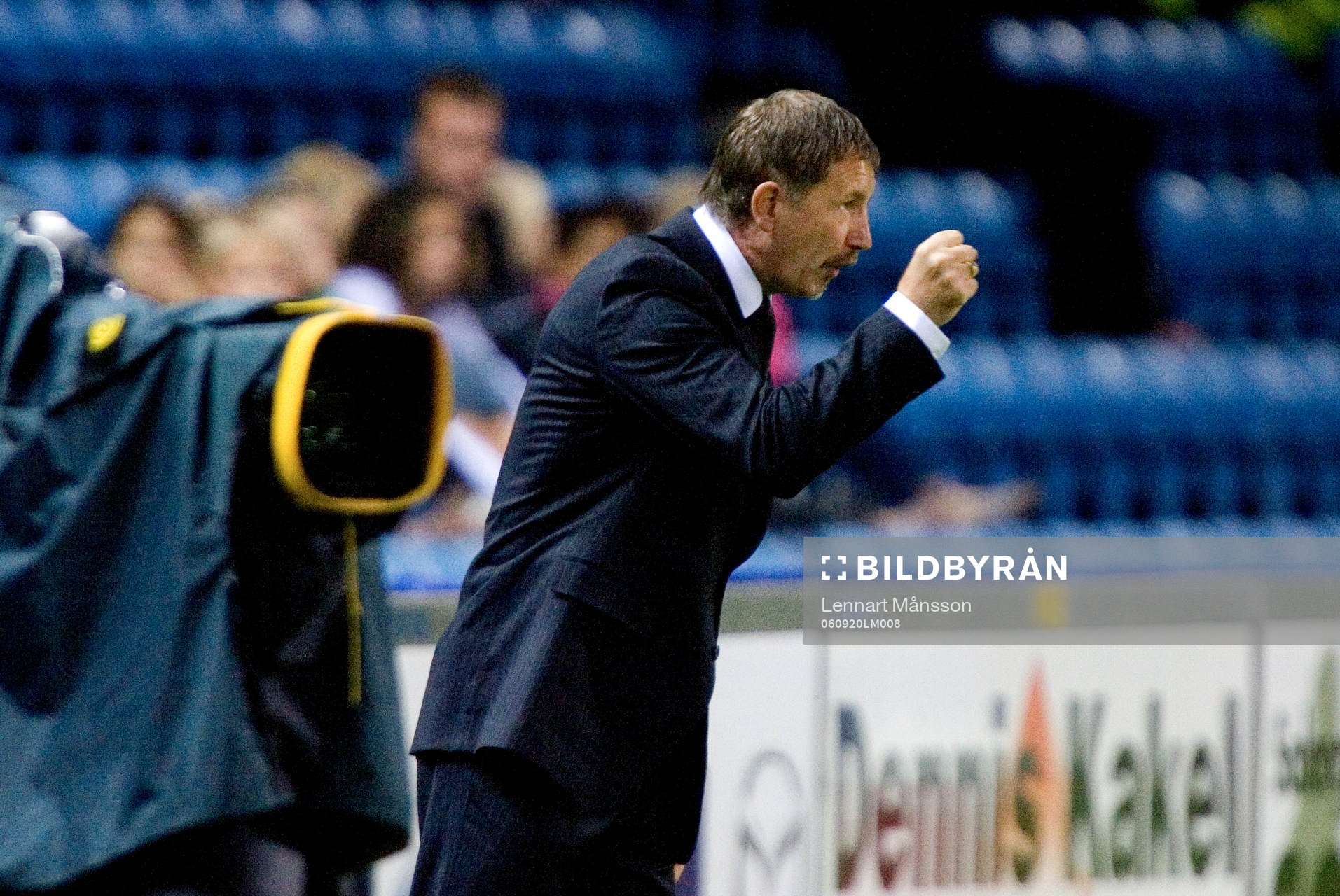 Stuart Baxter, tränare, Helsingborg,  dirigerar