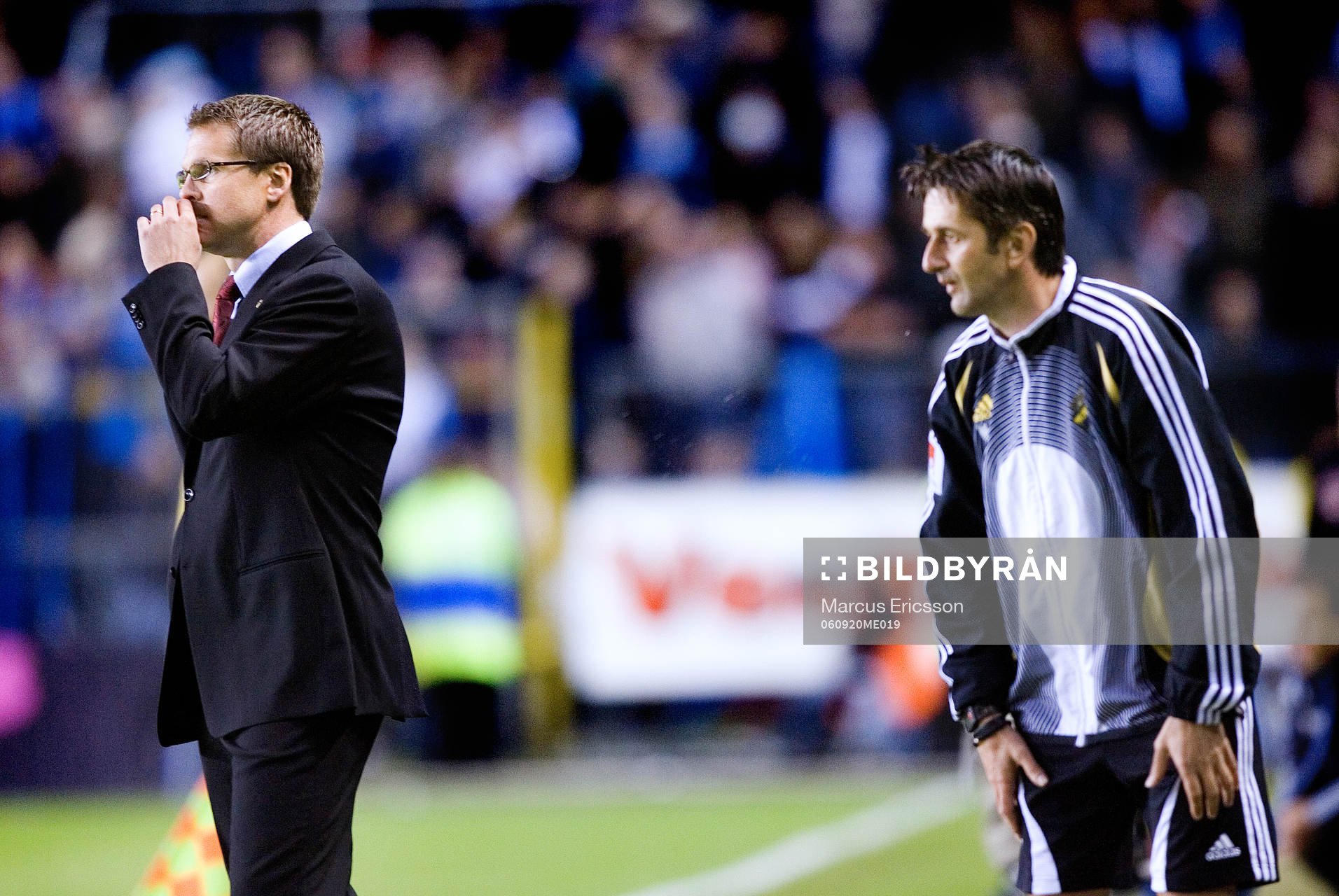 Rikard Norling, Tränare AIK och Nebojsa Novakovic, Ass.