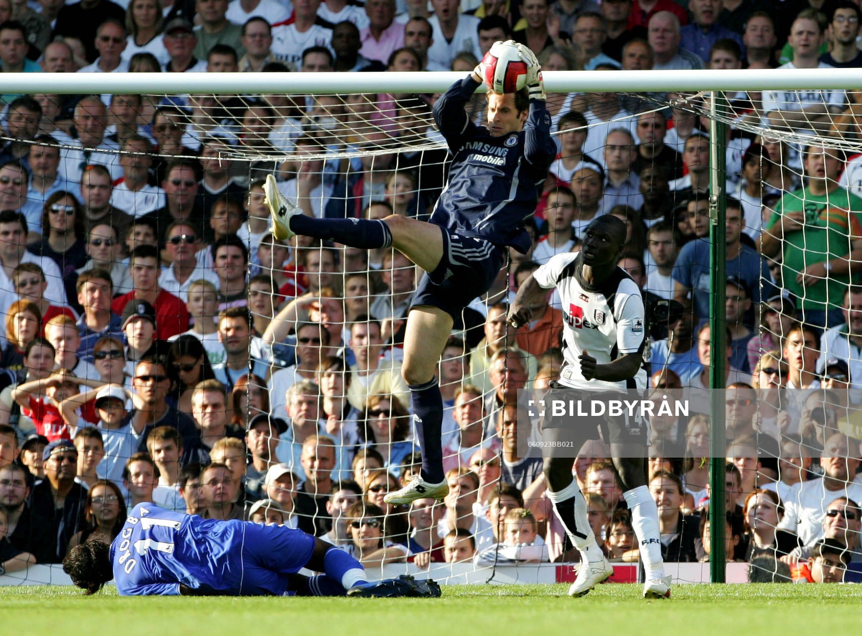 Petr Cech, Chelsea, målvakt och Papa Bouba Diop, Fulham