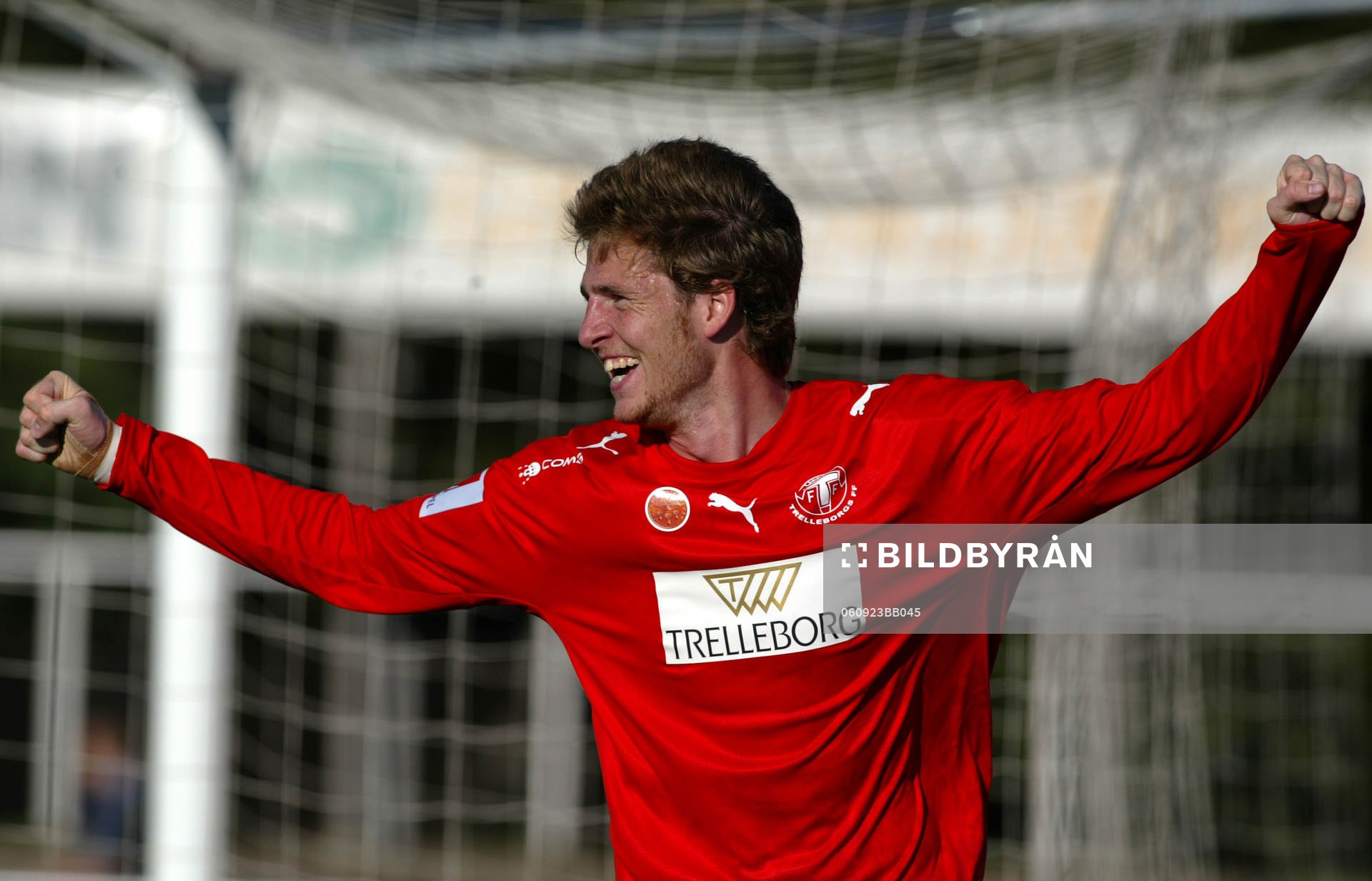Falkenbergs FF - Trelleborgs FF: Andreas Wilborg, jubel,